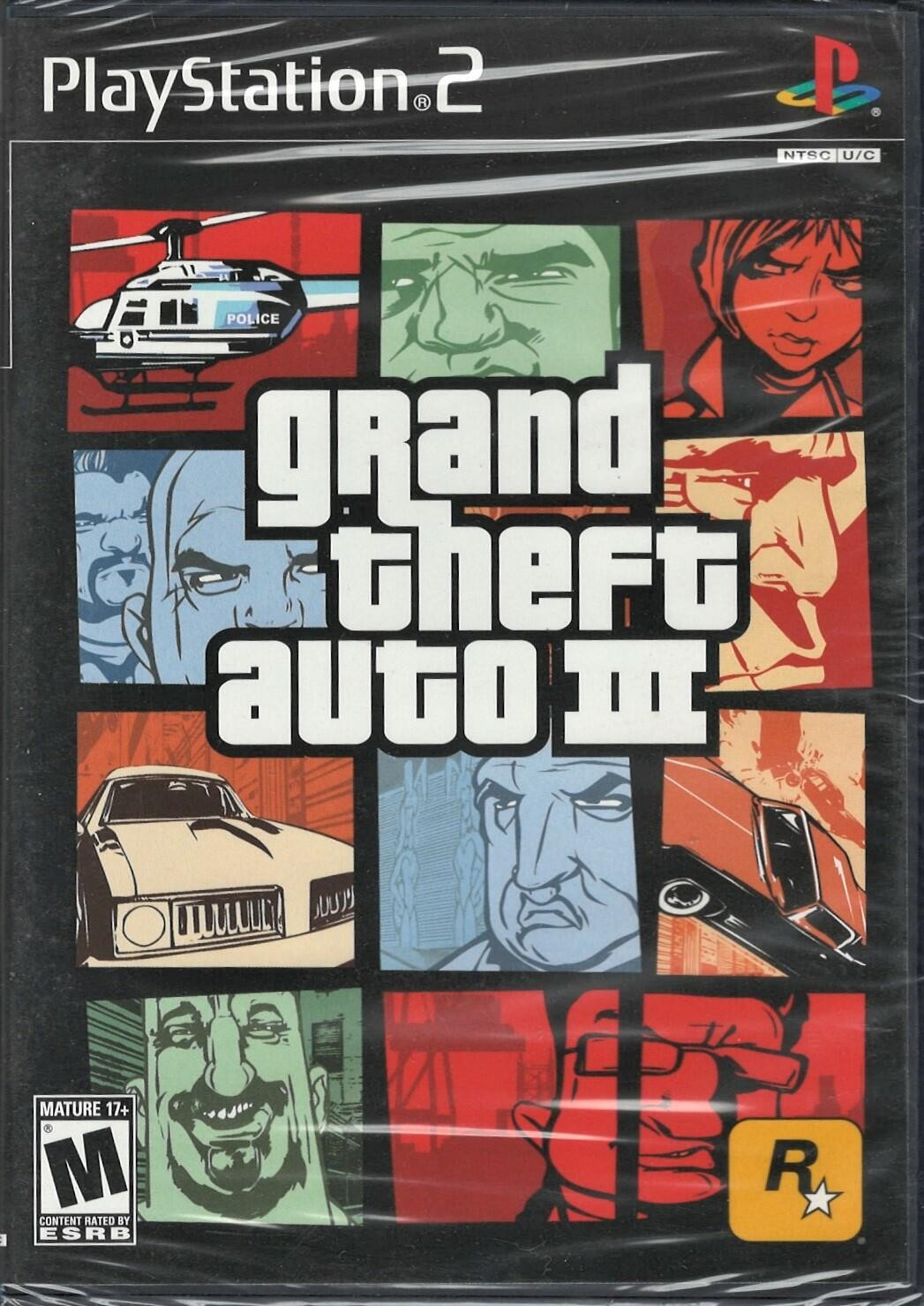 Grand Theft Auto 3 PS2 (Brand New Factory Sealed US Version) PlayStation2, Plays