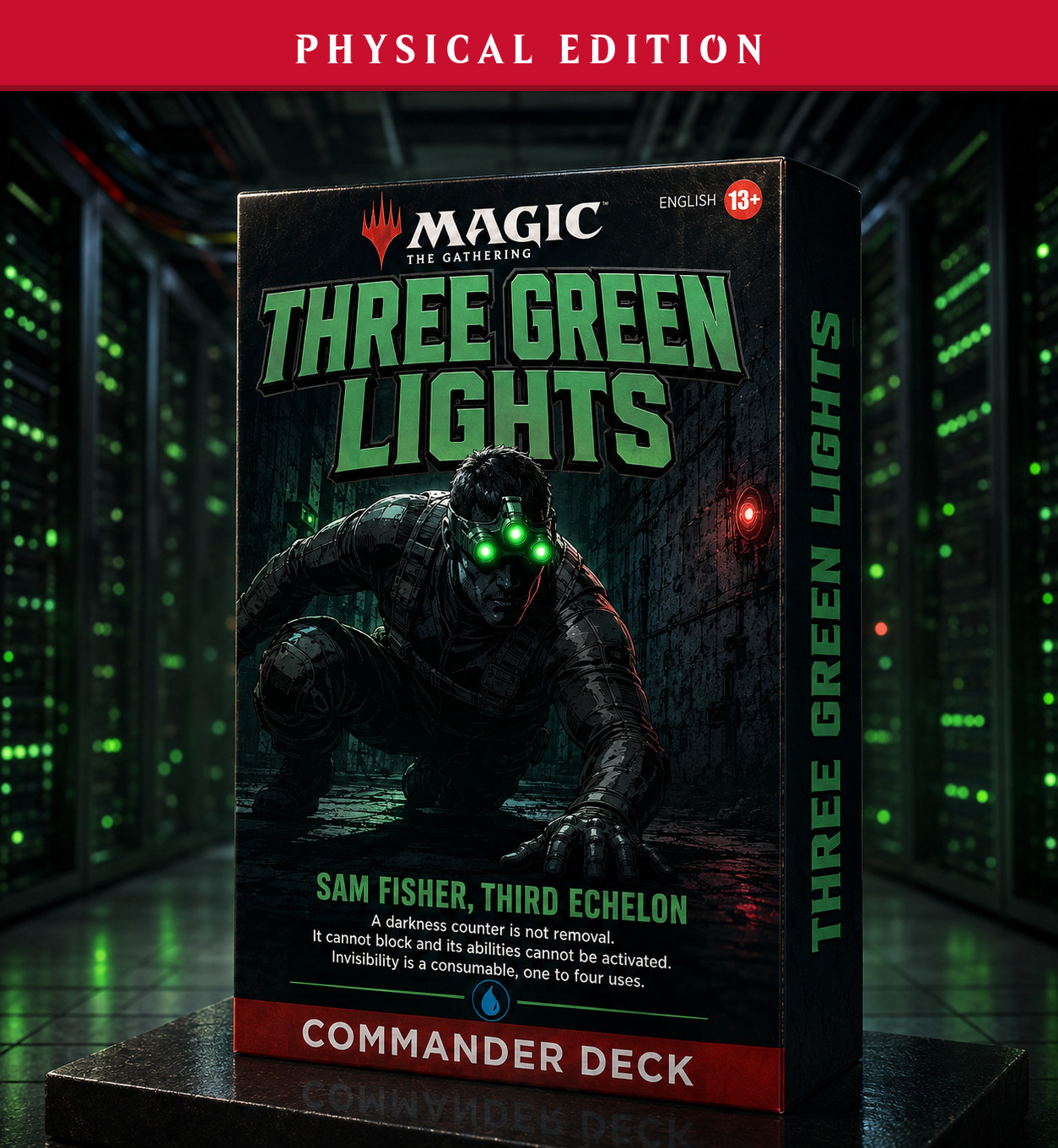 Splinter Cell - Sam Fisher, PRINTED 100 Card Commander Deck, MTG EDH
