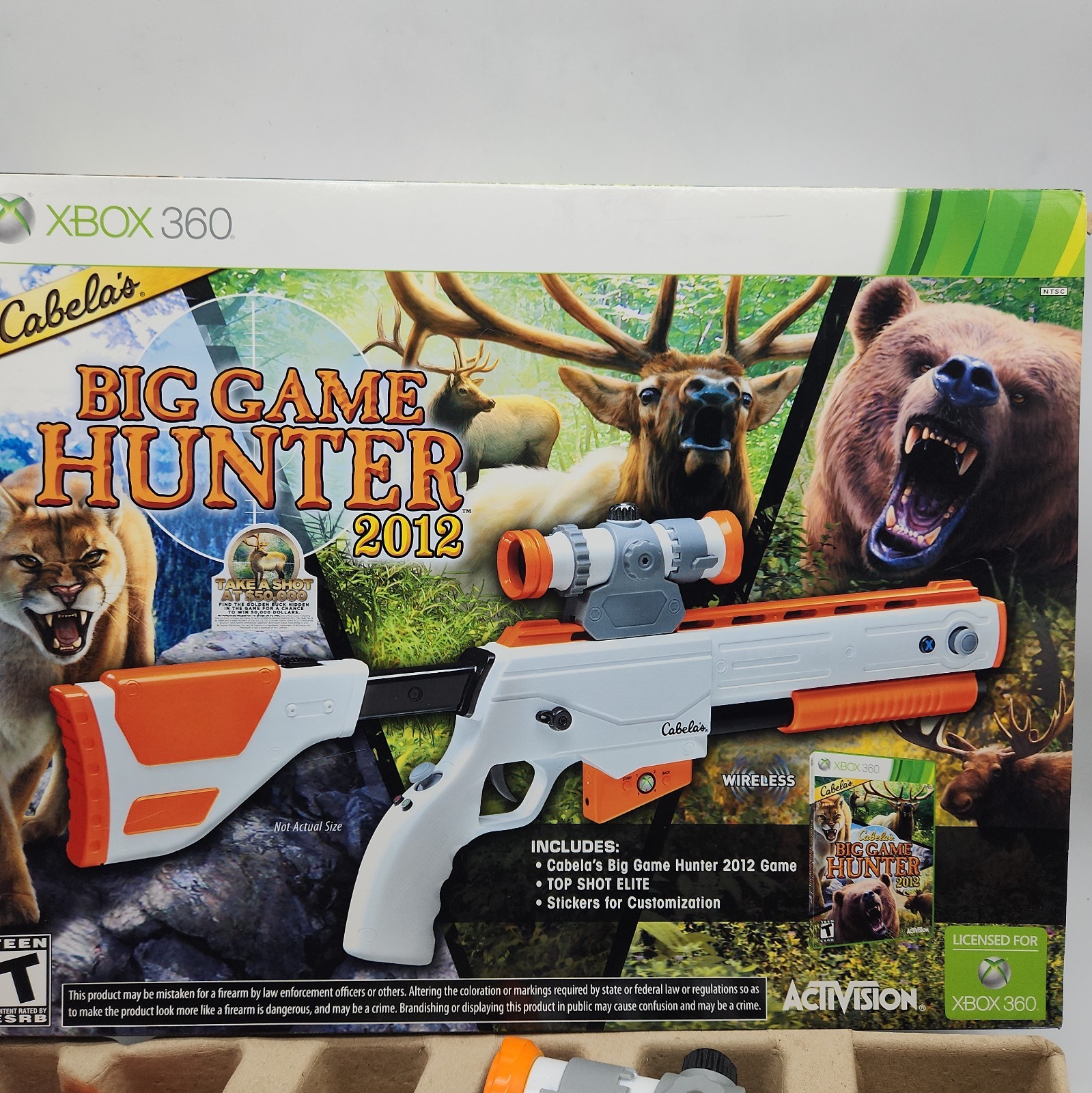 Cabelas Big Game Hunter 2012 Box with Gun NO GAME NO SENSOR Xbox 360.....     47