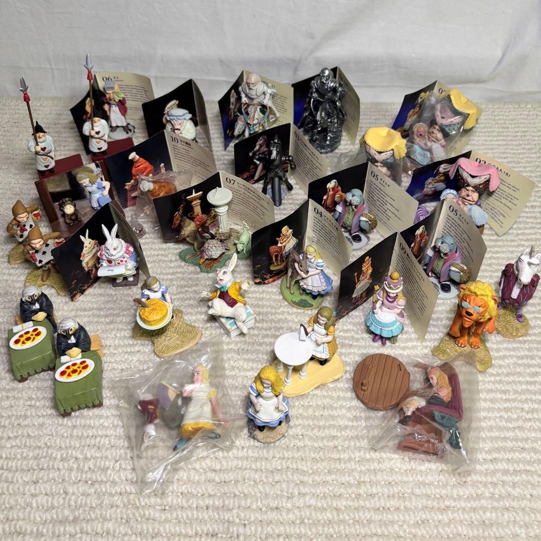 Alice in Wonderland Tea Party Figure Lot 30 Full Set Kaiyodo Furuta