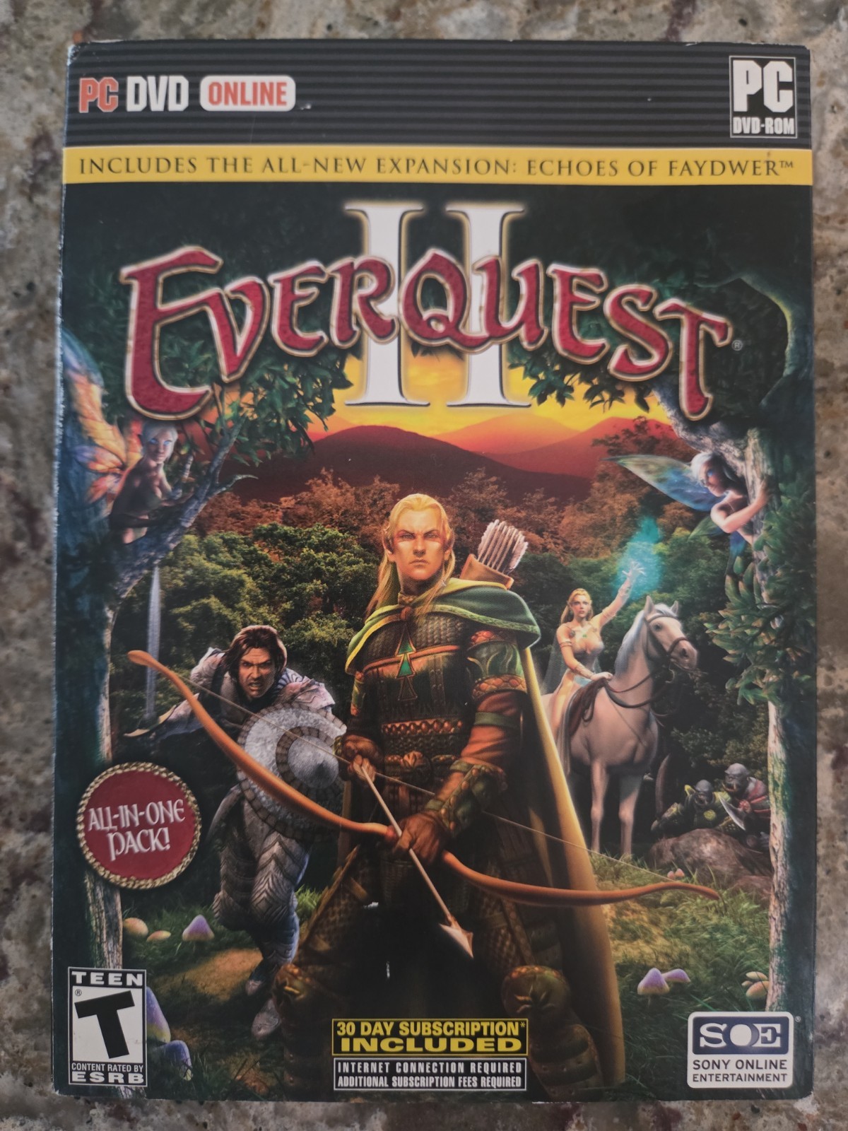 EverQuest II: Echoes of Faydwer (PC, 2006) All In One Pack Windows ME/2000/XP