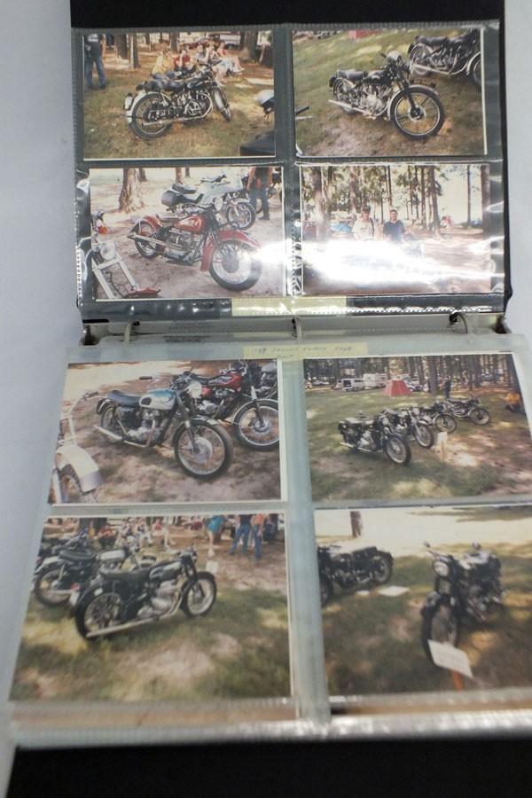 Vintage Antique Motorcycle Photo Album 1980s Over 200 Photographs