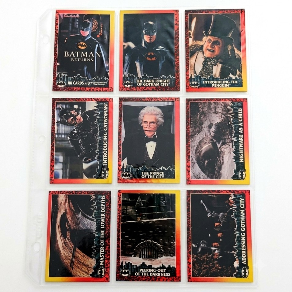1992 Topps Batman Returns Complete 88 Card Set + 10 Stadium Club Cards NM