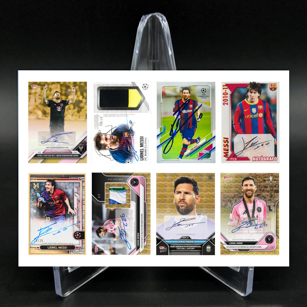 Lionel Messi #30 Mini Card Set Mint Uncut Cards Sheet