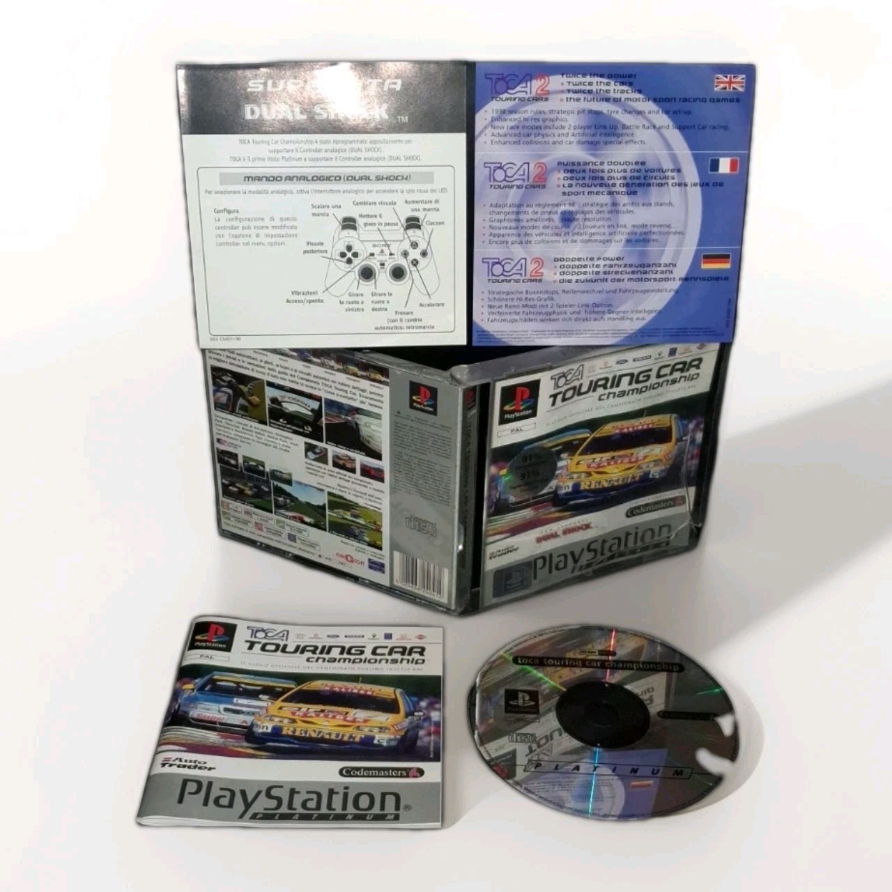 Toca Touring Car Championship PS1 PS2 PS3 Playstation 1 2 3 Complete Version Ita