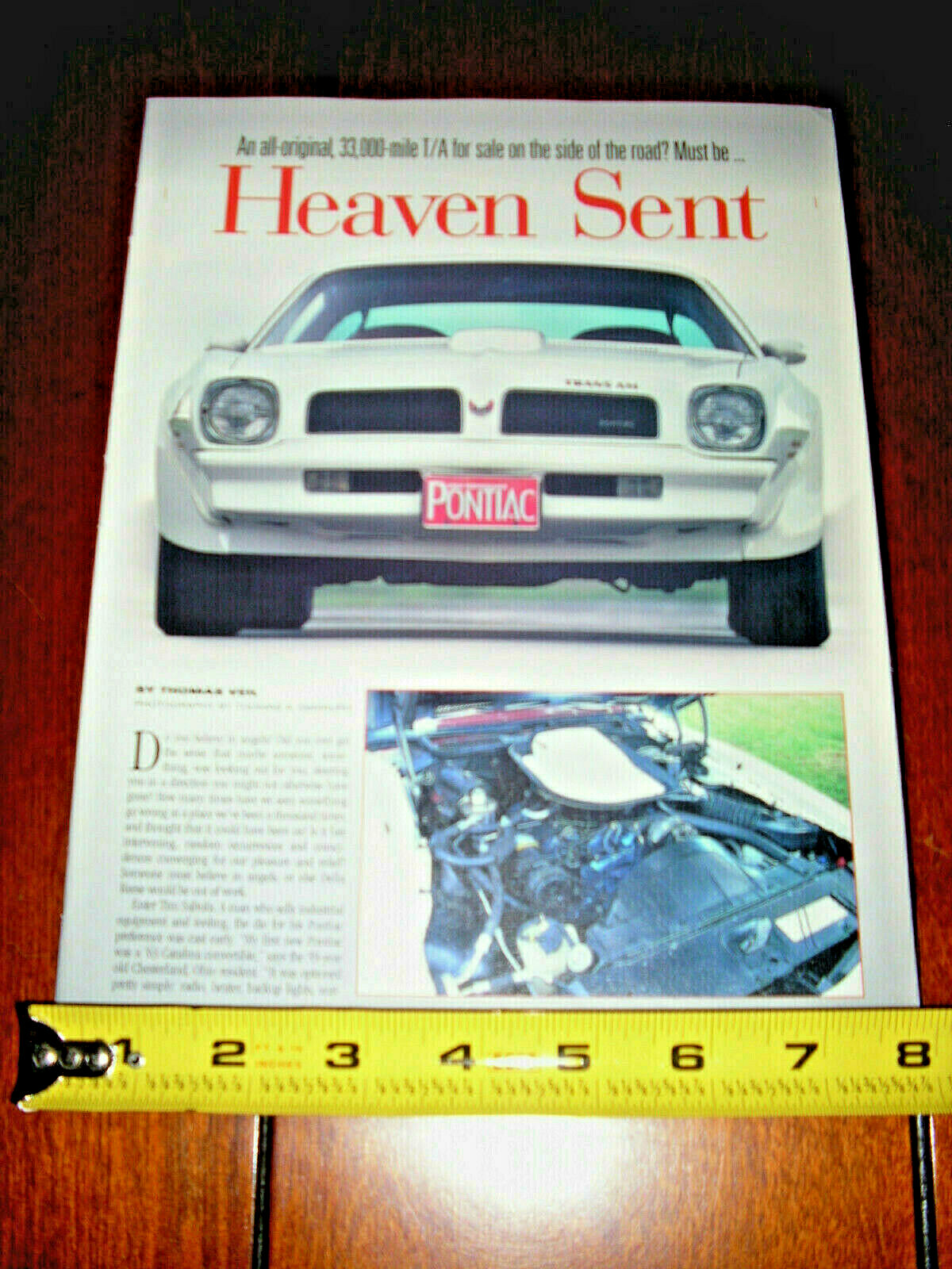 1976 PONTIAC TRANS AM ORIGINAL 2001 ARTICLE