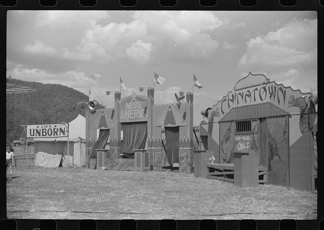 Bellows Falls Vermont 1941 American Legion Carnival Midway Booths Miss America
