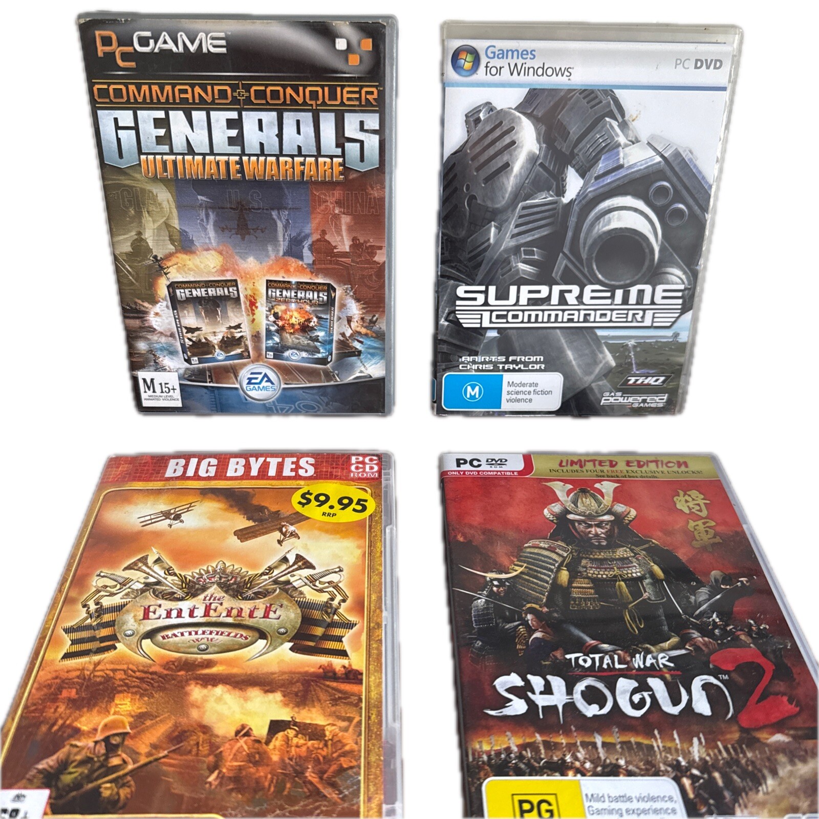 PC Game Bundle Command & Conquer Generals Shogun 2 The Entente Battlefield WW1