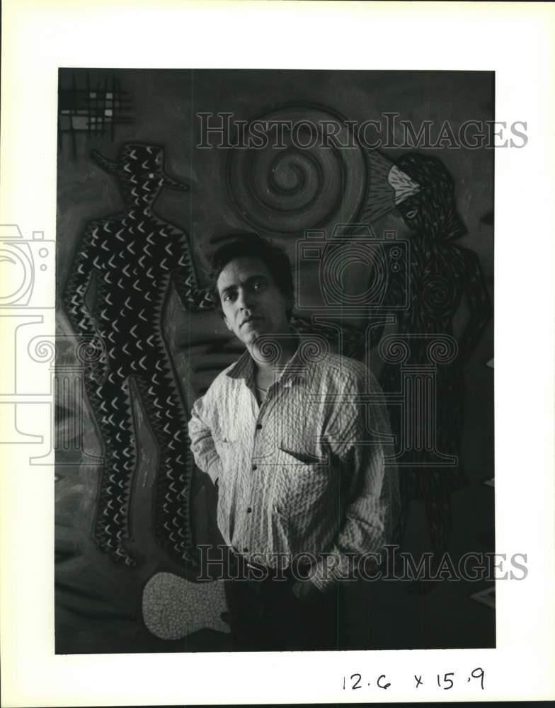 1992 Press Photo Lafayette artist Francis Pavy - noc01717