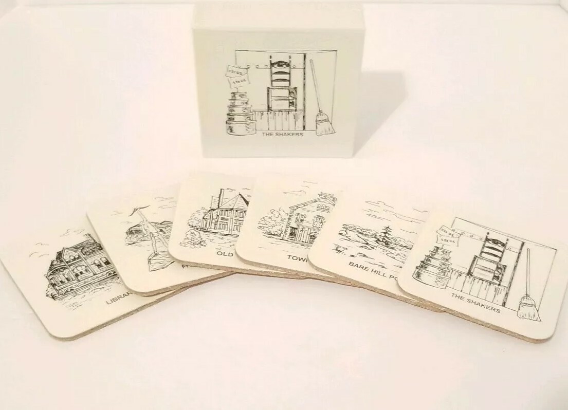Vintage Harvard Women\'s Club Exclusive Set Coasters 