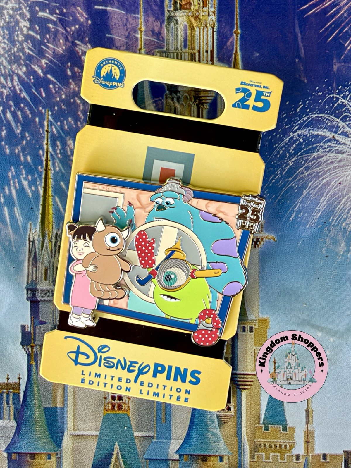 2026 Disney Parks Monsters, Inc. 25th Anniversary Mike Sulley Boo Pin LE 4000