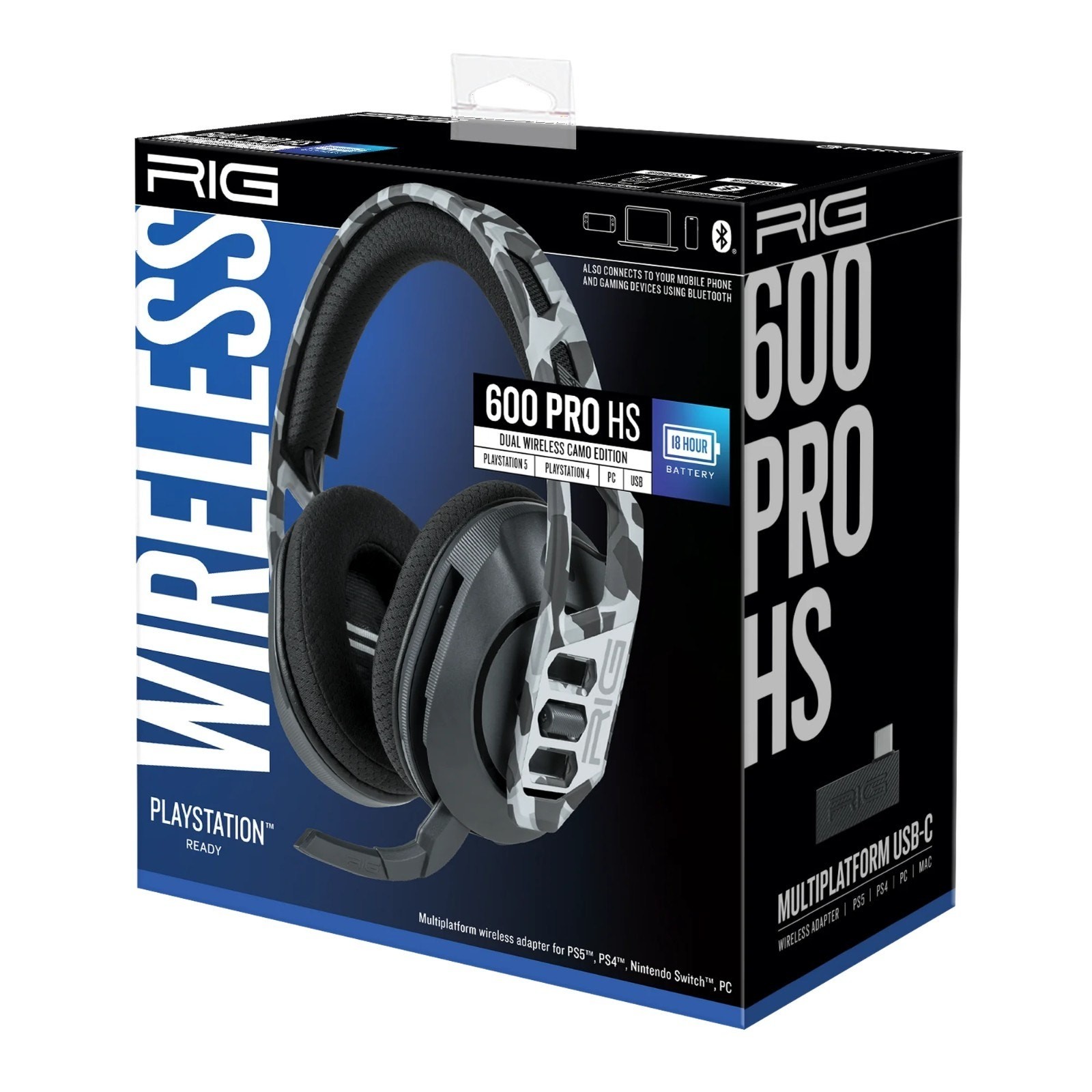 Rig Wireless 600 Pro HS Wireless Headset For Playstation New - Arctic Camo
