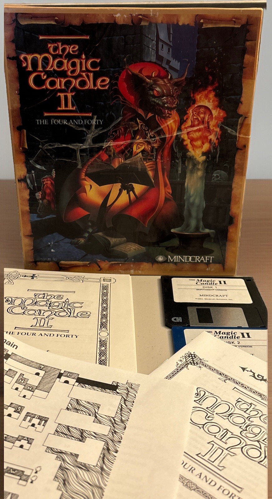 The Magic Candle 2: The Four And Forty 3.5” Floppy (PC, 1992)