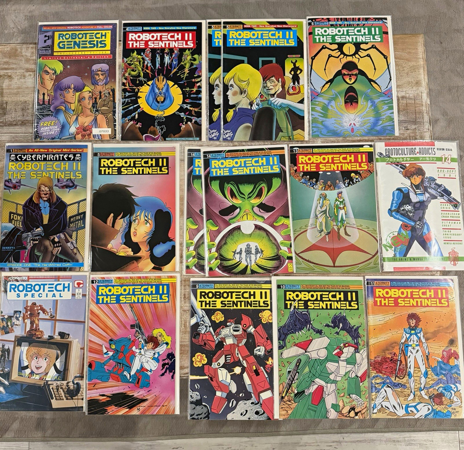 ROBOTECH II: THE SENTINELS COMIC BOOK COLLECTION — LARGE LOT