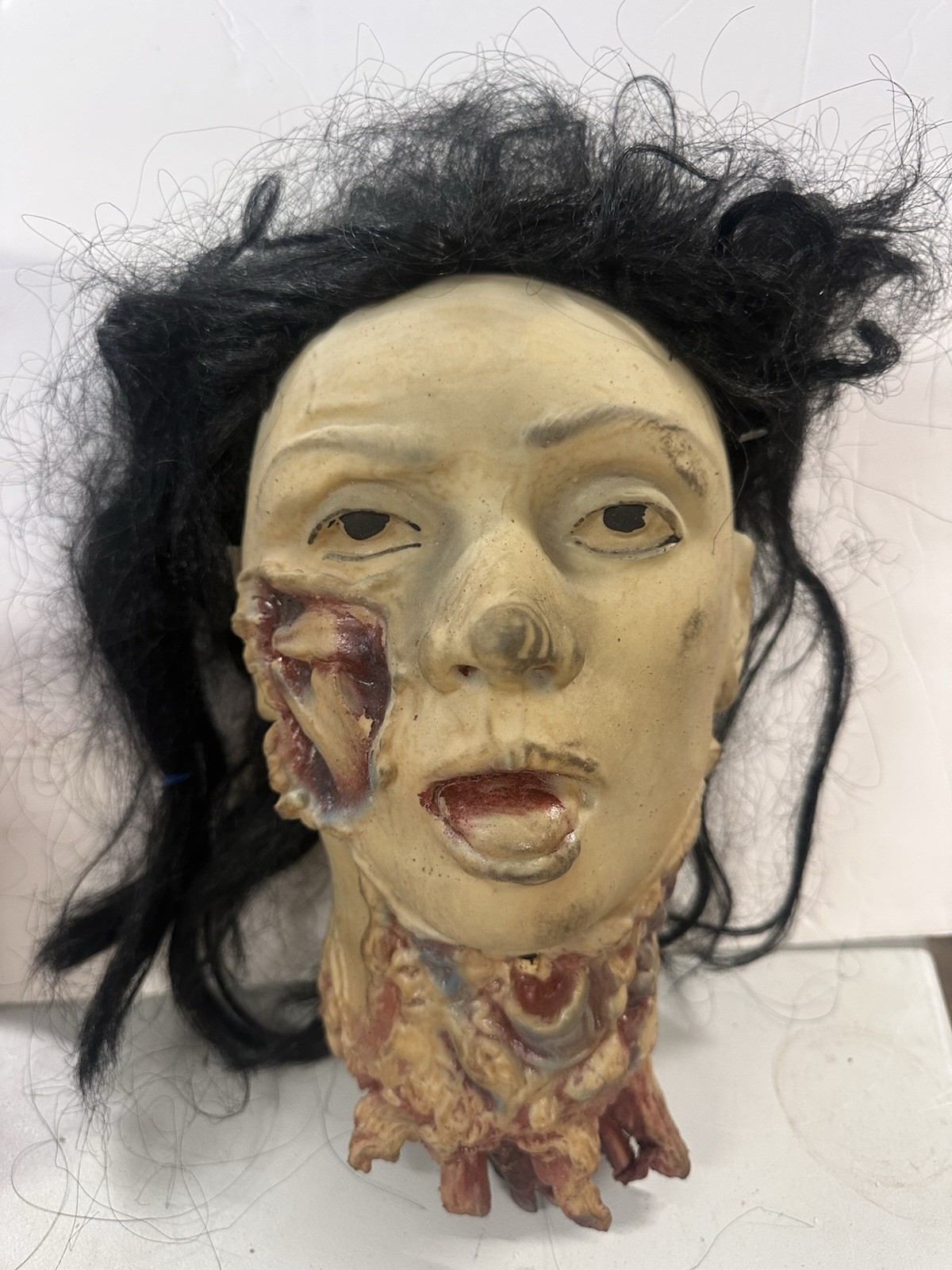 RARE HTF VINTAGE Vic’s Novelty Motion Activated Severed Head Halloween Prop