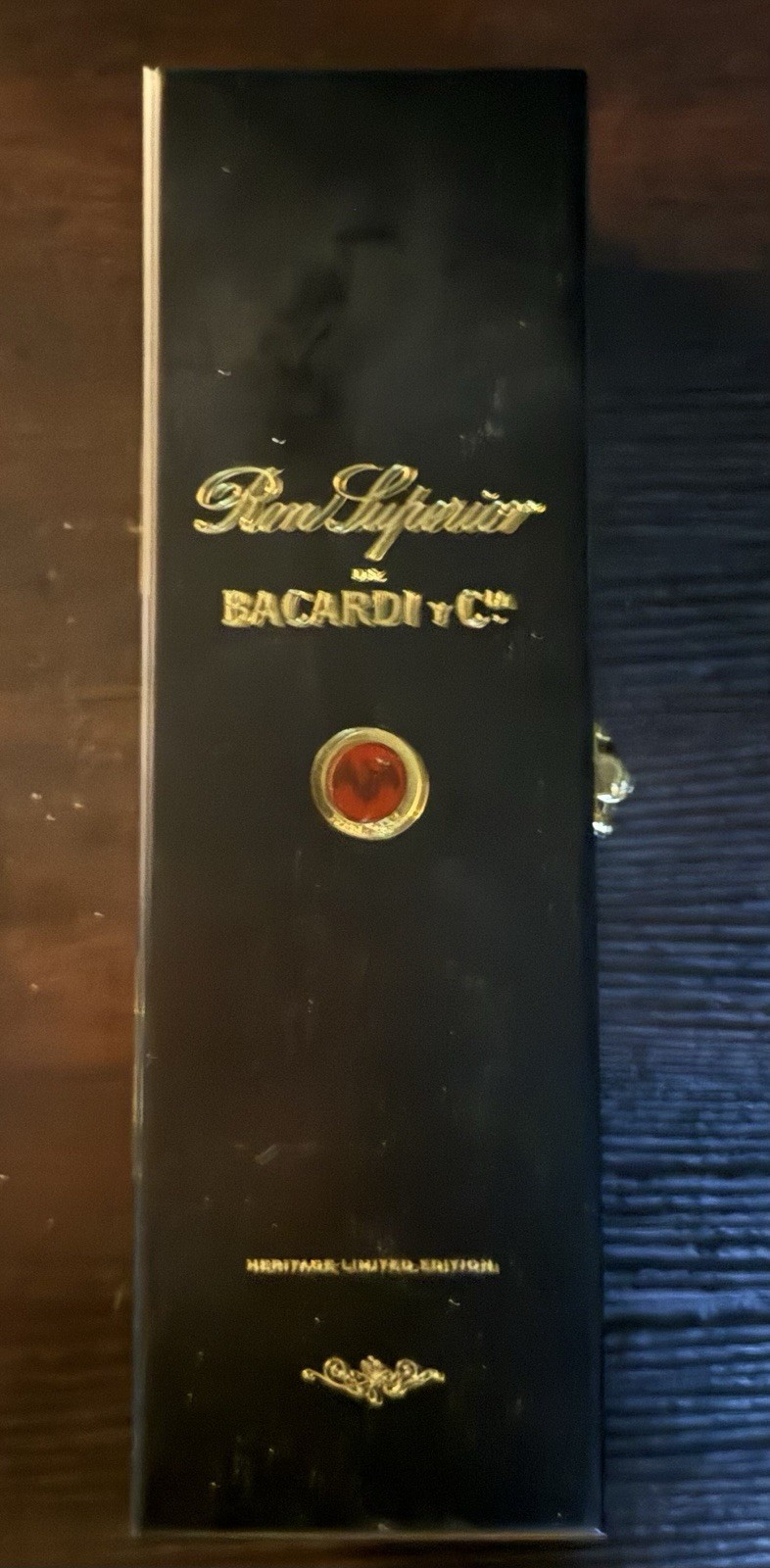 Bacardi Ron Superior Heritage Limited Edition Wood Container
