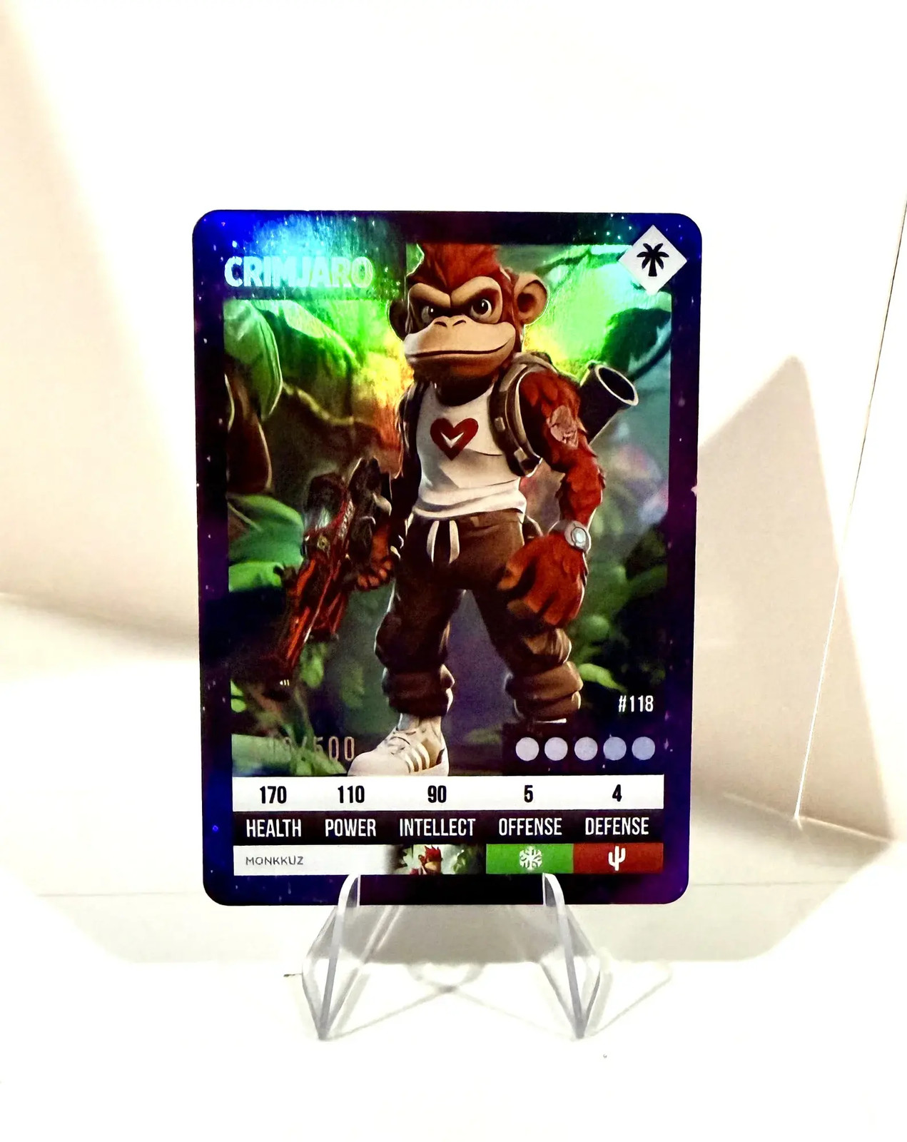 Tribes of Wondervale First Edition TCG Crimjharo Hologram 499 of 500 #118