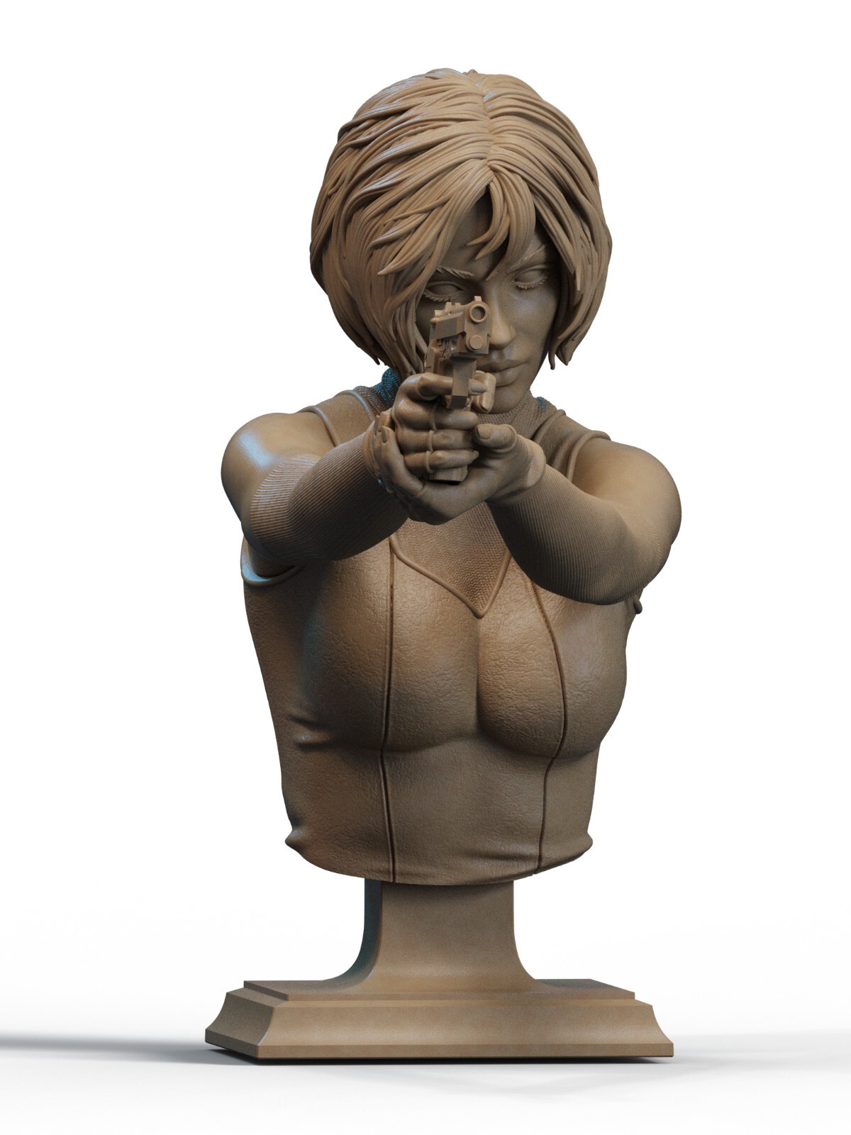 1:8 Regina Resident Evil Fan Art UNPAINTED High Quality Bust Statue