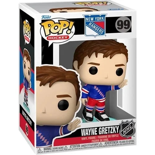 Funko POP Wayne Gretzky NHL Legends NY Rangers Farewell Fig 99 With Protector
