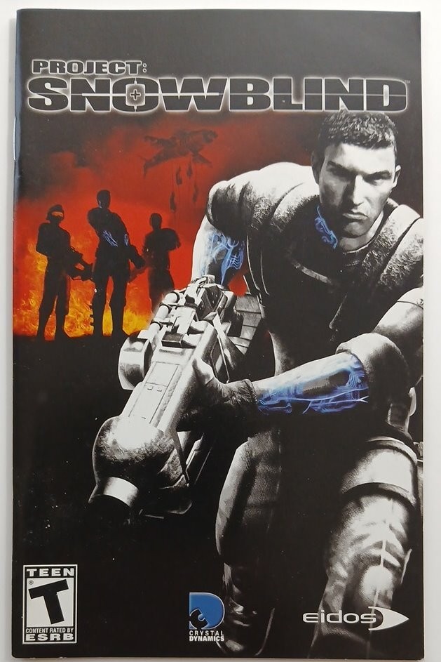 Playstation 2 PS2 Instruction Manual Only - Project Snowblind