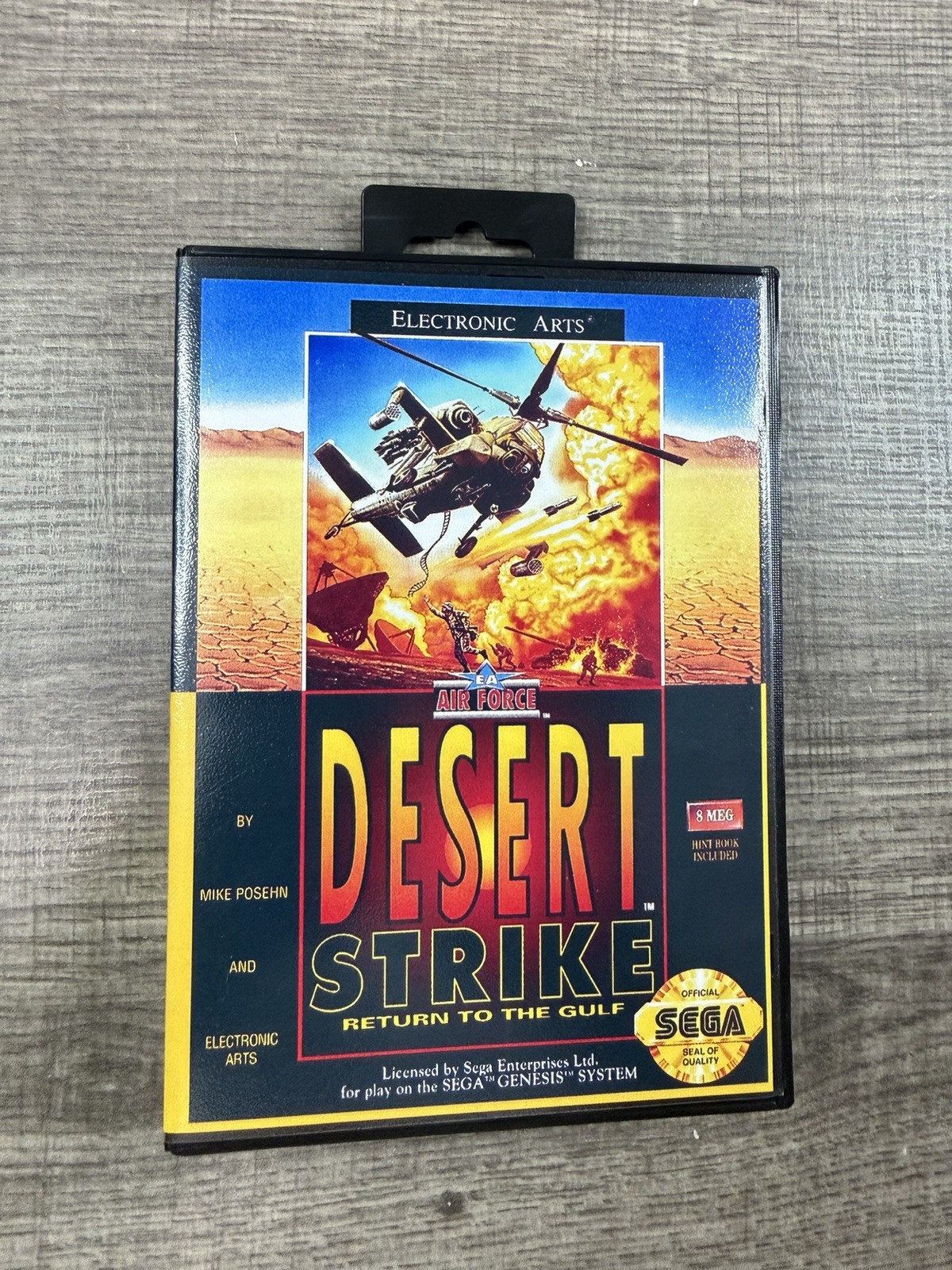 Desert Strike Custom Game Case For Sega Genesis  *NO GAME*