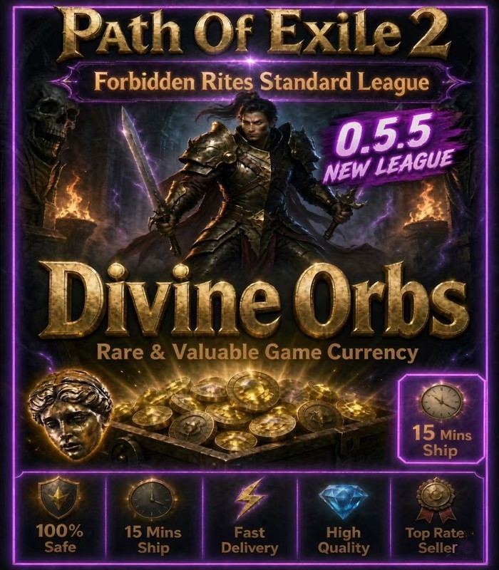 Path of Exile 2 FORBIDDEN RITES League Softcore POE 2 Divine Orbs🔥Virtual Item