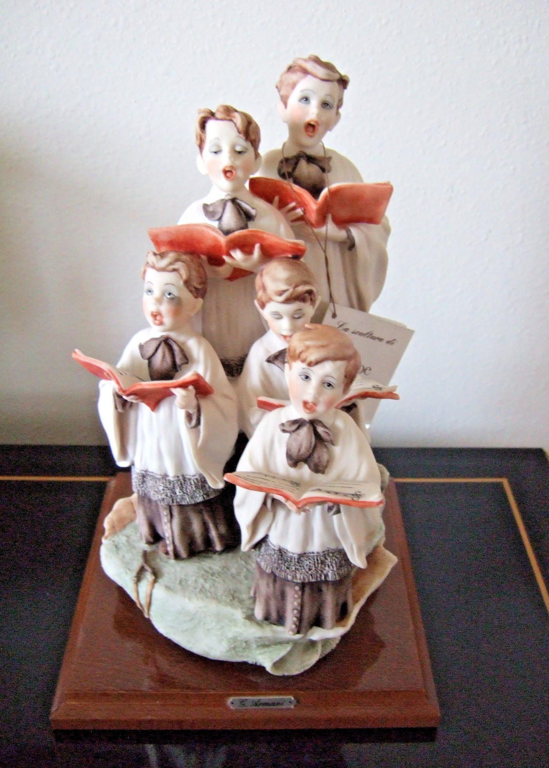 Giuseppe Armani Saturday Evening Post CHOIR BOYS WILL BE BOYS  Ltd. Ed. Figurine