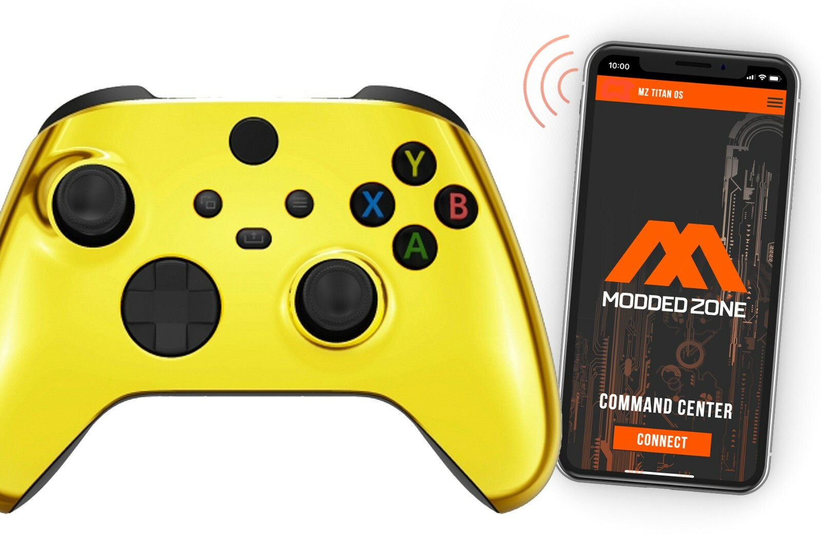 Chrome Gold Xbox One Series S|X SMART Custom Rapid Fire Modded Controller FPS