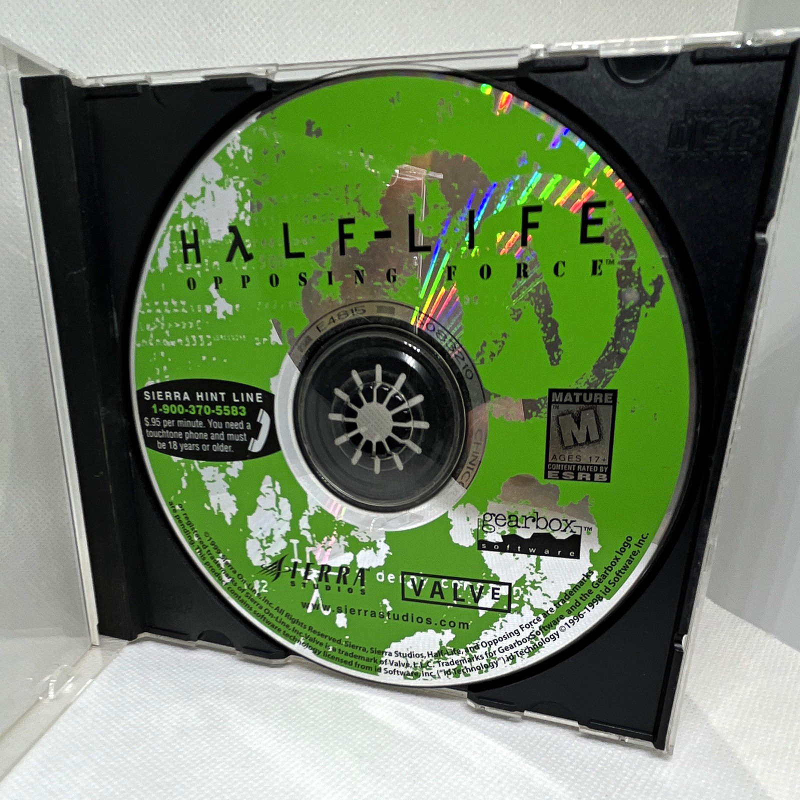 Sierra Half-Life: Opposing Force PC CD-ROM Disc Only M NTSC-U/C 1999
