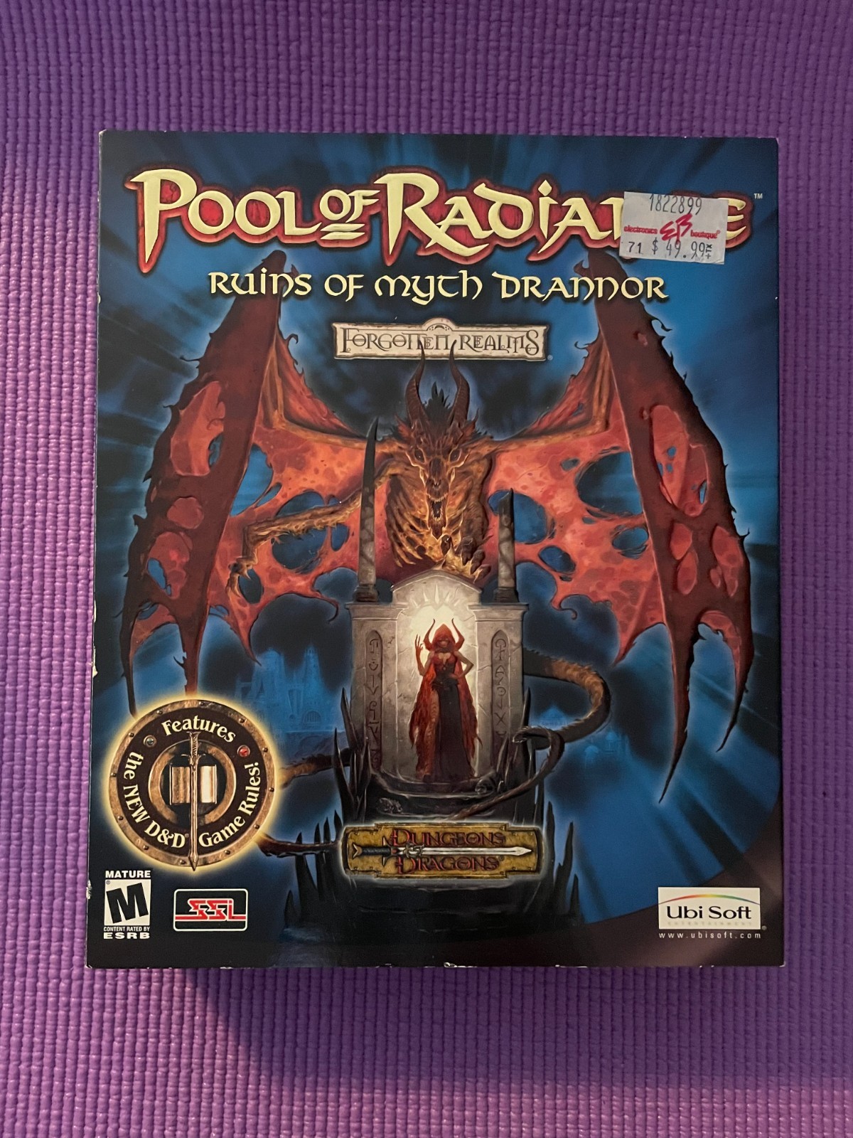 Pool of Radiance: Ruins of Myth Drannor (2001), PC Big Box, complete