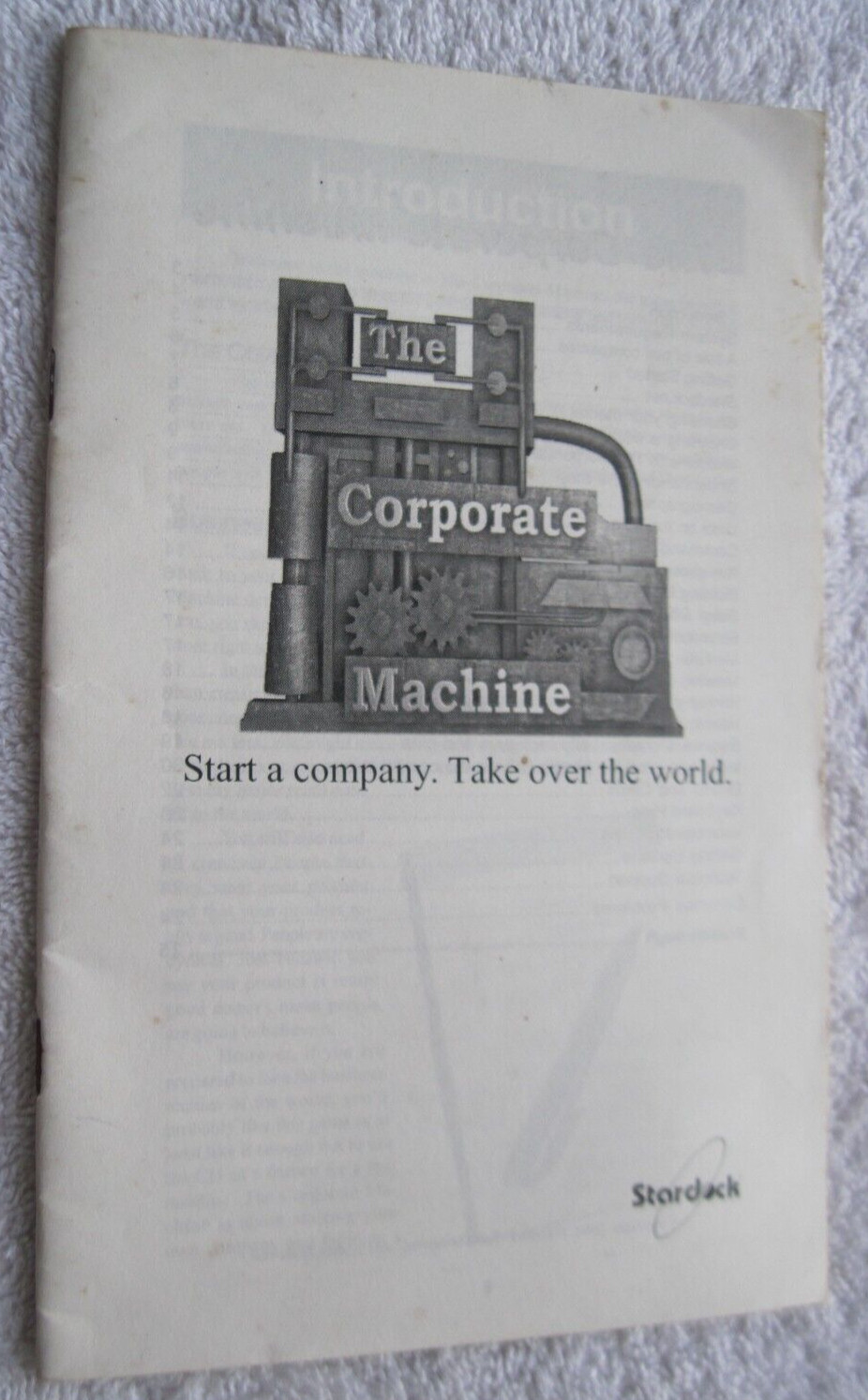 The Corporate Machine Company Take Over Stardock Game Play Manual Reference Book