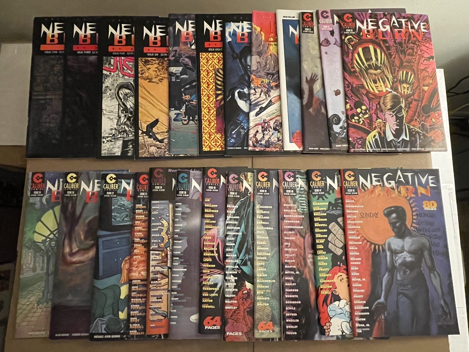 Negative Burn Lot: #1 3 5-9 12 15 21-24 26 27 30 35 39 40 43 45-47 49 Caliber