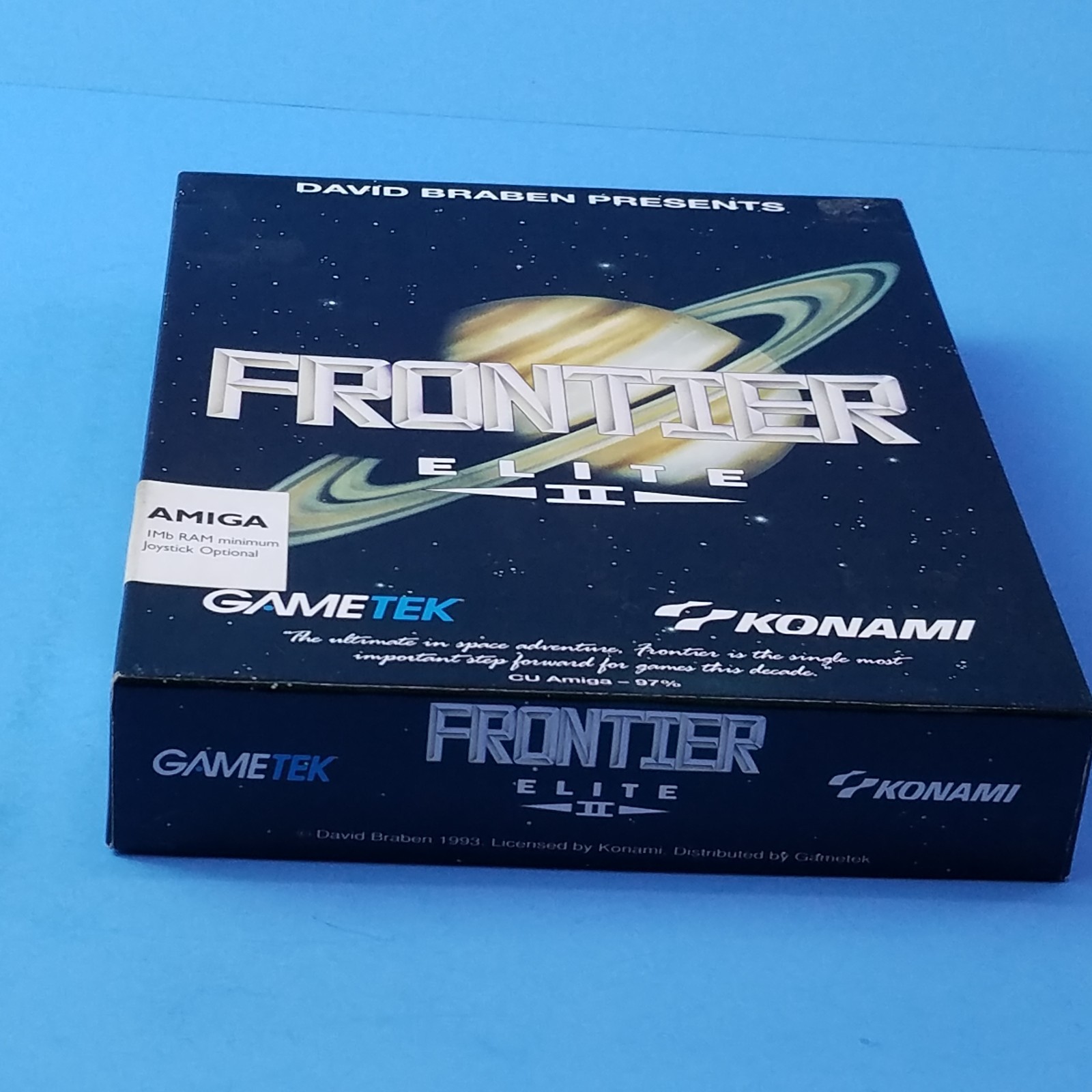 Frontier Elite II (1993) Commodore Amiga (2 Disks, Manual, Map, Box)