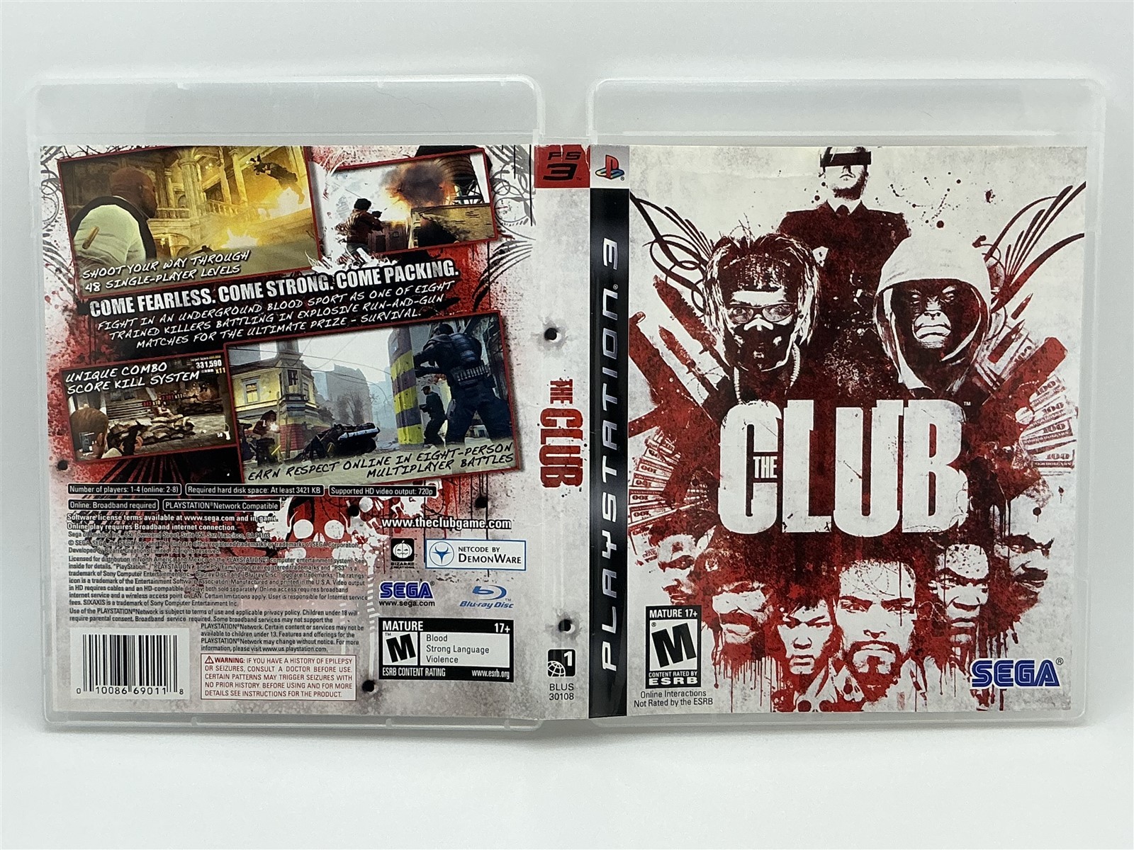 The Club (Sony PlayStation 3, 2008) Clean Tested Working - 