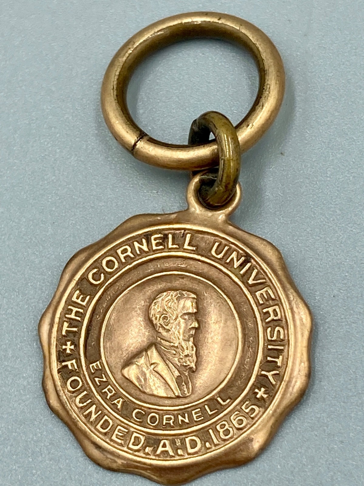 Antique Cornell University Solid Gold Watch Fob Charm Pendant Ezra Cornell K Co