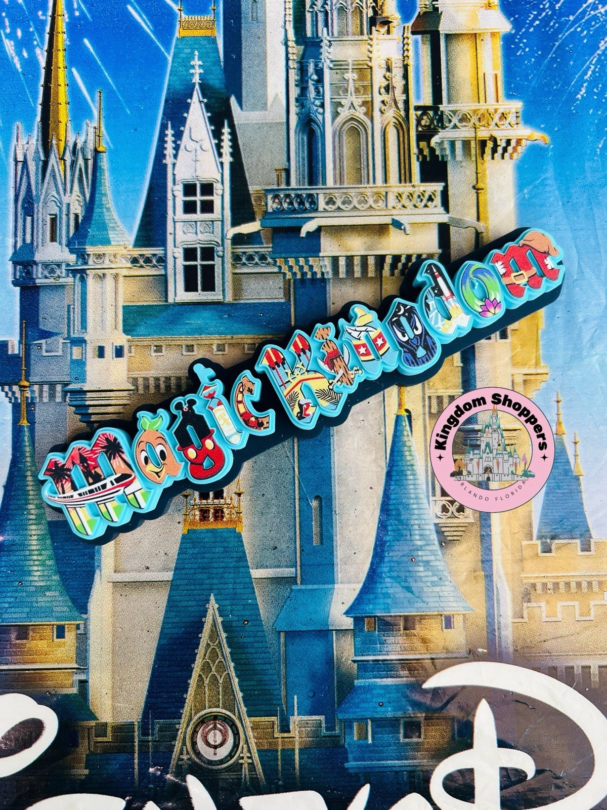 2026 Disney Parks Walt Disney World Magic Kingdom Logo Symbol Magnet New