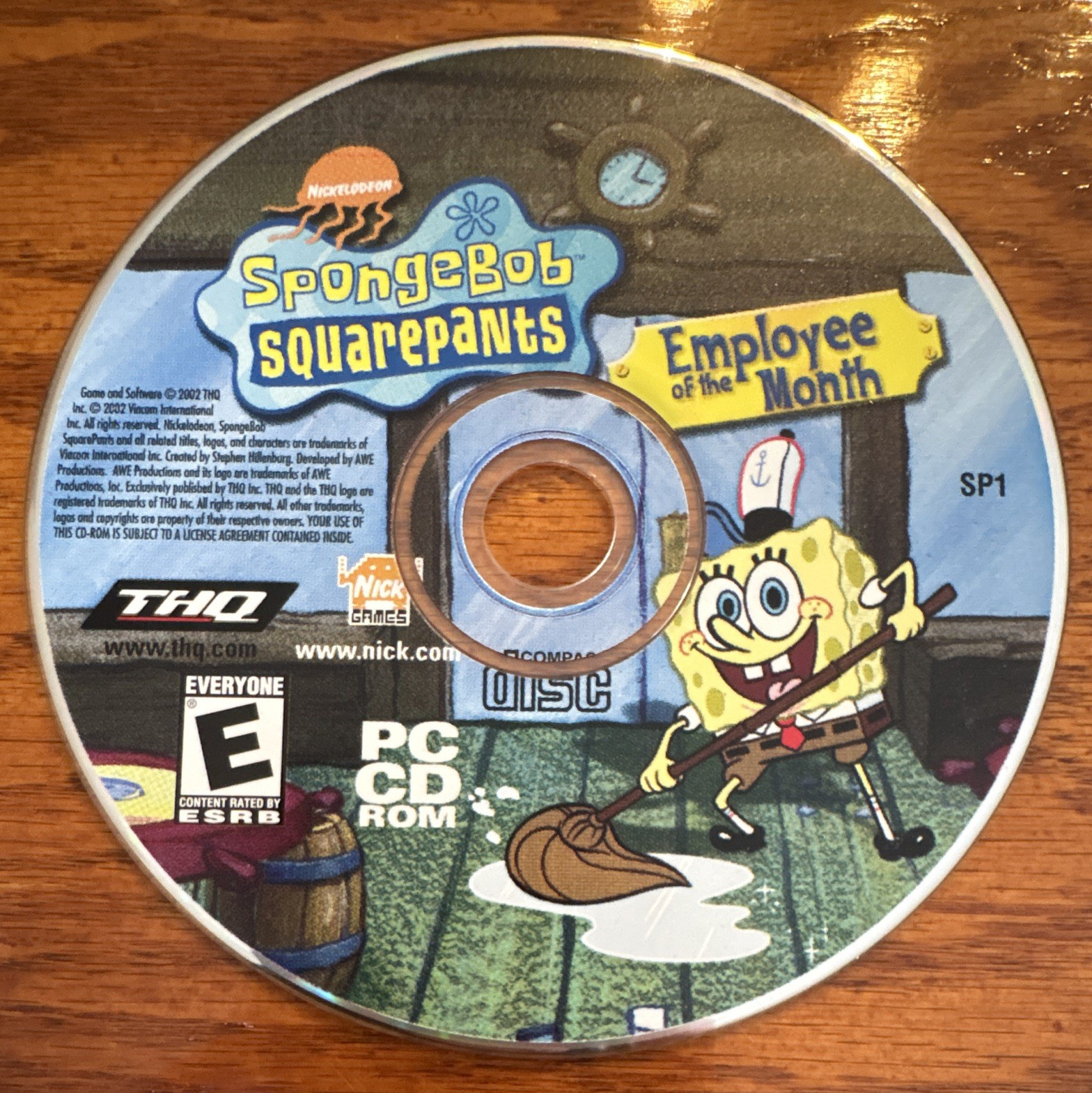 THQ SpongeBob SquarePants: Employee of the Month PC Disc Only E 2002