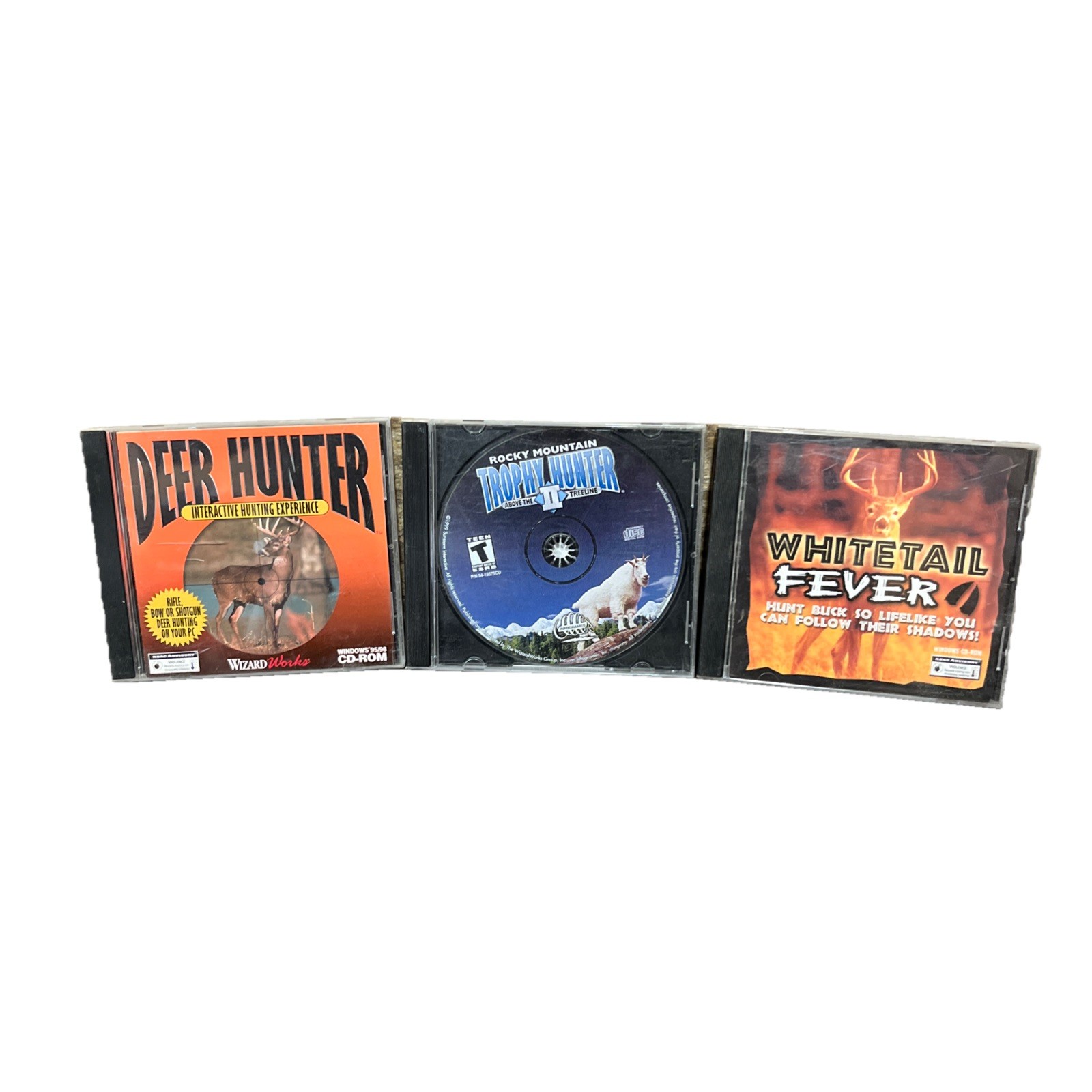 Pc Game Lot Of (3) Deer Hunter Trophy Hunter 2 Whitetail Fever Hunting Outdoors