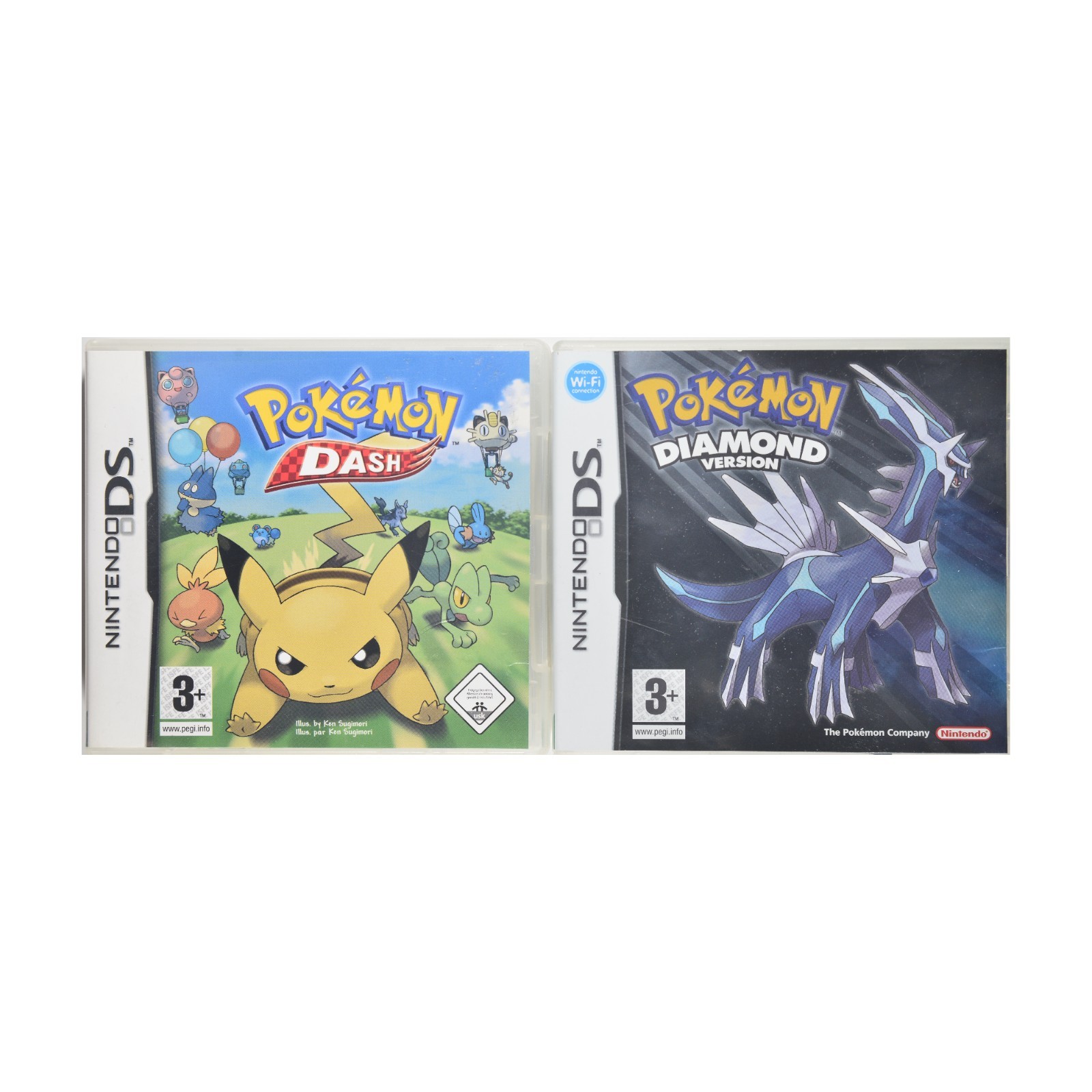 Pokemon Dash & Diamond (DS, 2007, PAL) - CIB Bundle Nintendo 2x Games