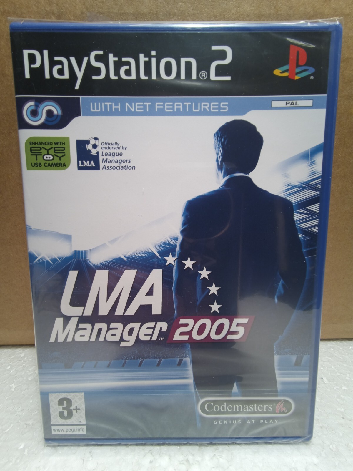 LMA Manager 2005 PlayStation 2, Factory Sealed, NEW, VGA Ready RARE