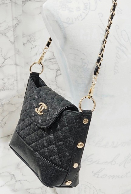 Brand New Chanel Makeup Black Quilted Shoulder Strap Bag Crossbody - VIP Gift w