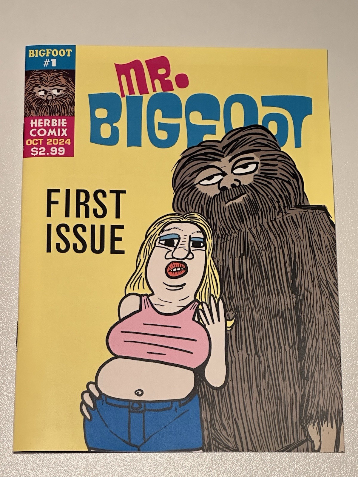 Mini-Comic MR. BIGFOOT #1 (10/2024) indie, Hand-crafted, Limited, DIGEST SIZE