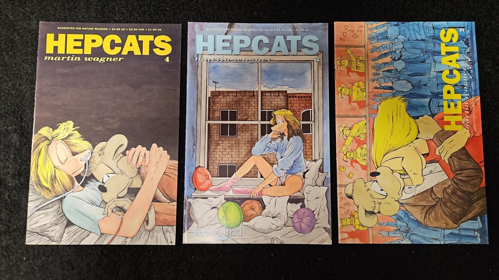 1992 DOUBLE DIAMOND PRESS HEPCATS SET #2-4 HIGH GRADE VINTAGE FURRY Combine S/H