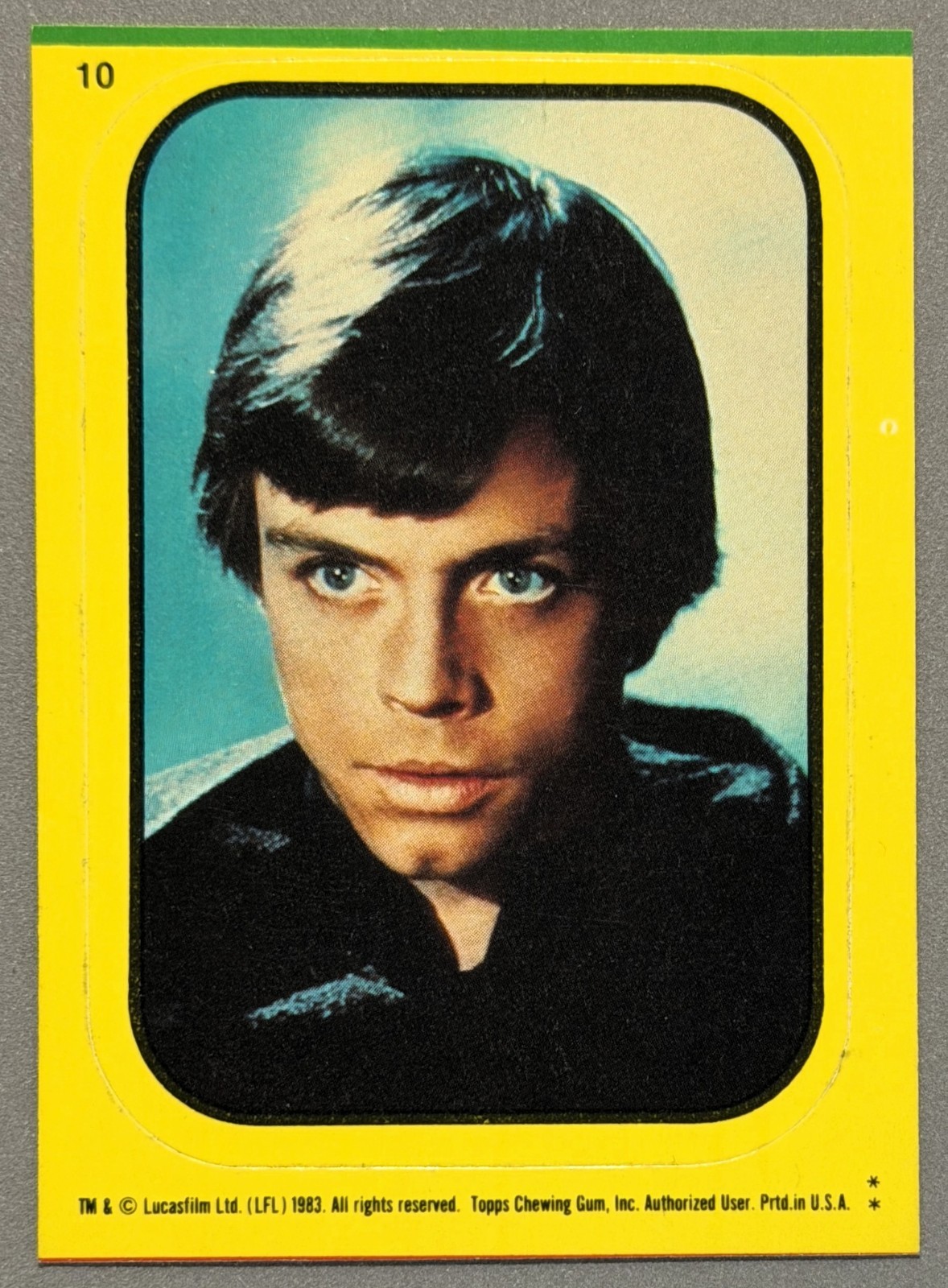 1983 Topps Star Wars ROTJ #10 Luke Skywalker Sticker