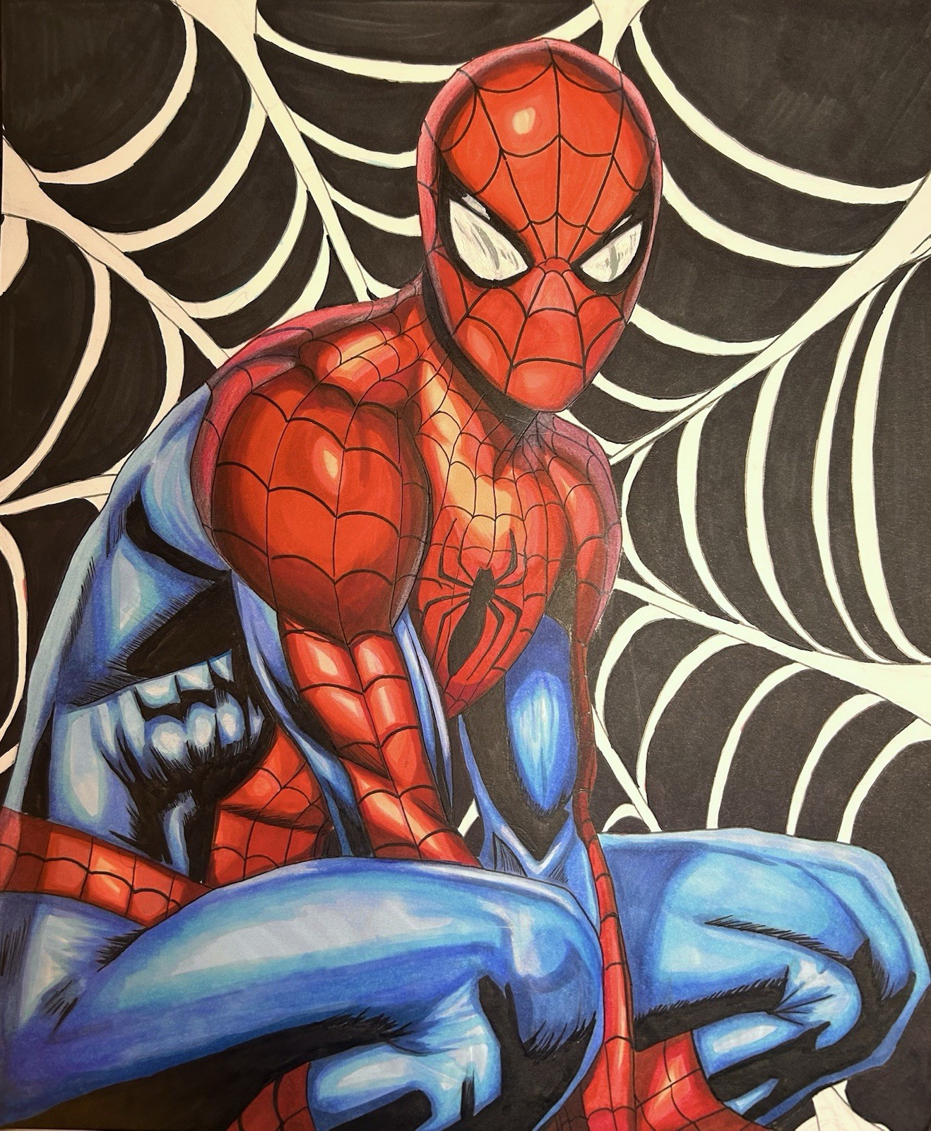 Spider-Man Marvel 14x17 Original Comic Art
