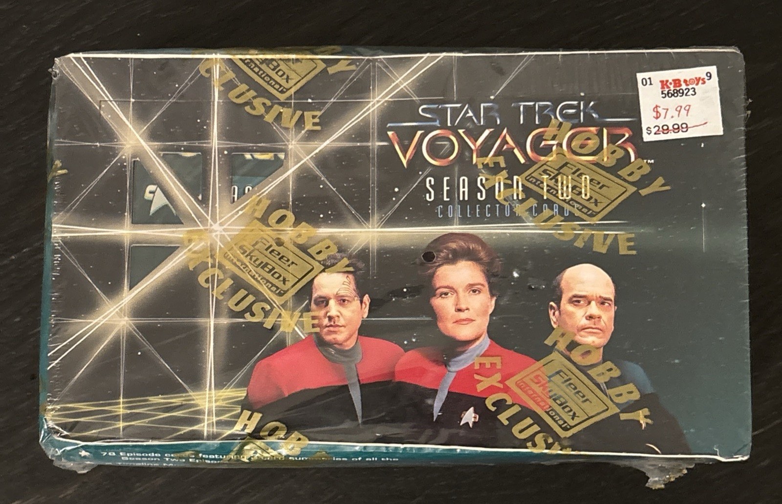 1996 SkyBox Star Trek Voyager Season 2 Hobby Box,Trading Cards, 48 Packs, Sealed