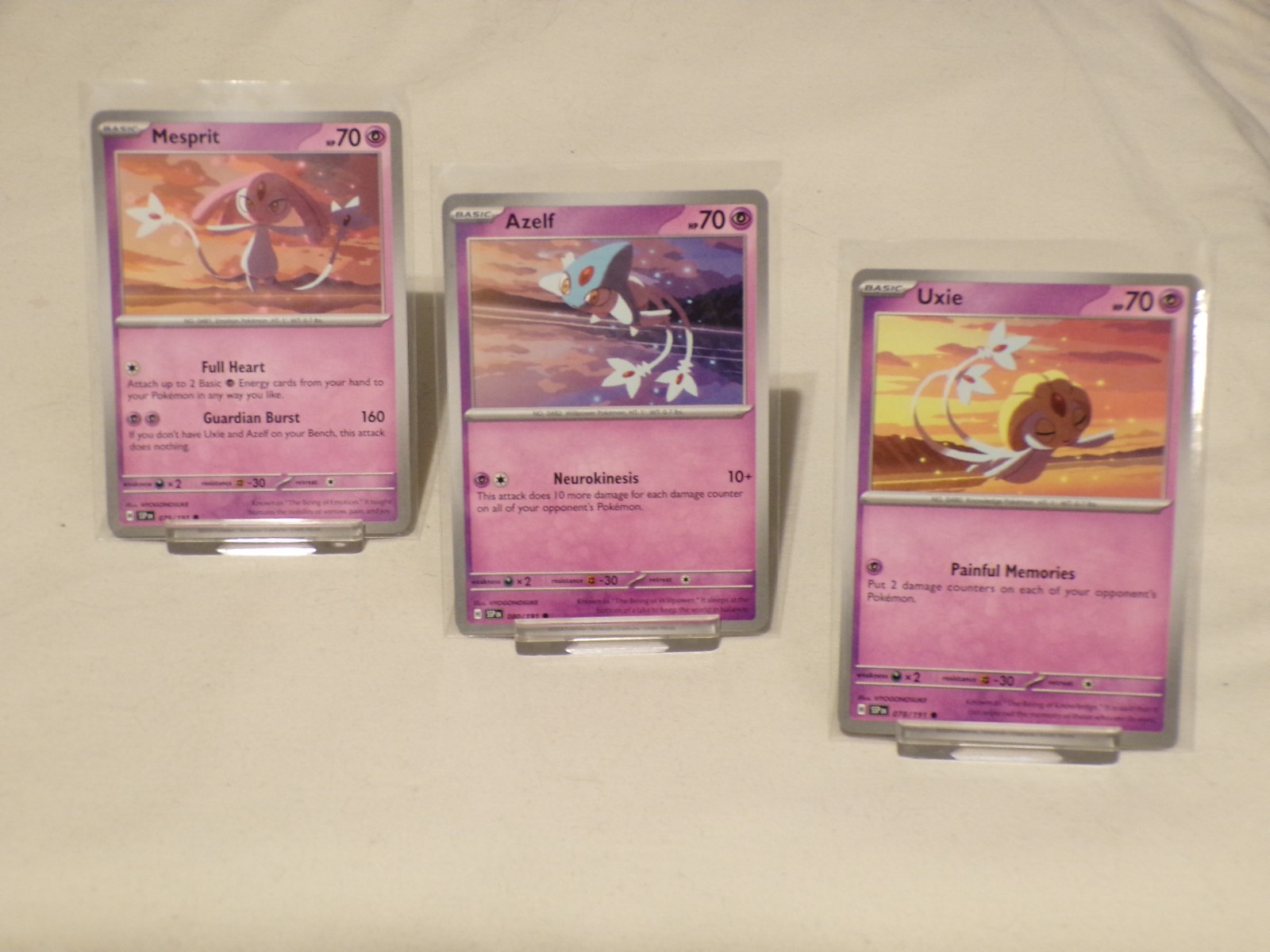 Pokémon TCG ‘Lake Guardian Set’ – SV08 Surging Sparks Common Cards – Mint