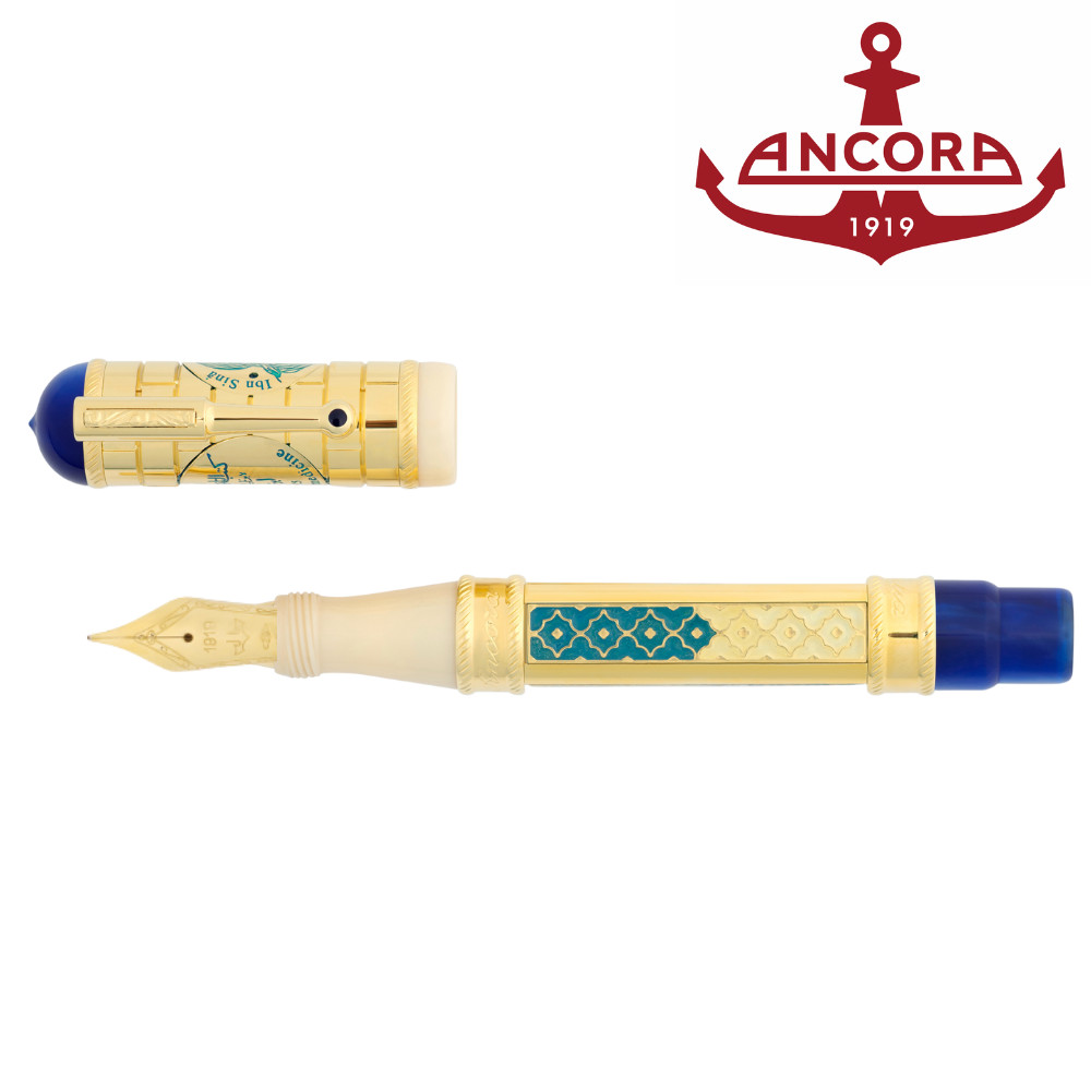 Ancora Avicenna Limited Edition of 88 Fountain Pen 18K Gold Nib Italy brand New