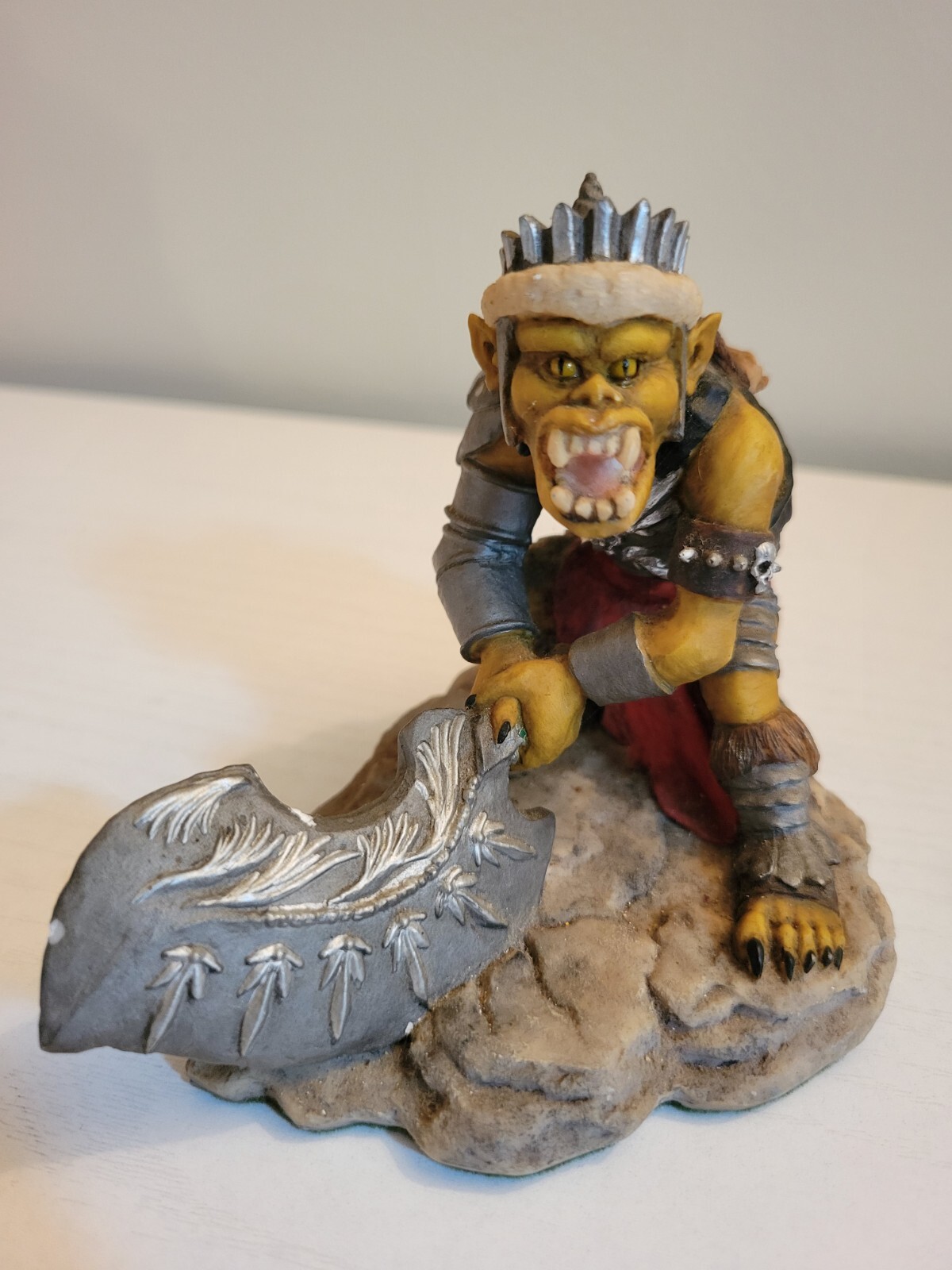 Vintage Enchantica Goblin Twin HOBBA 1988 Rare Hand Painted England Andrew Bill 