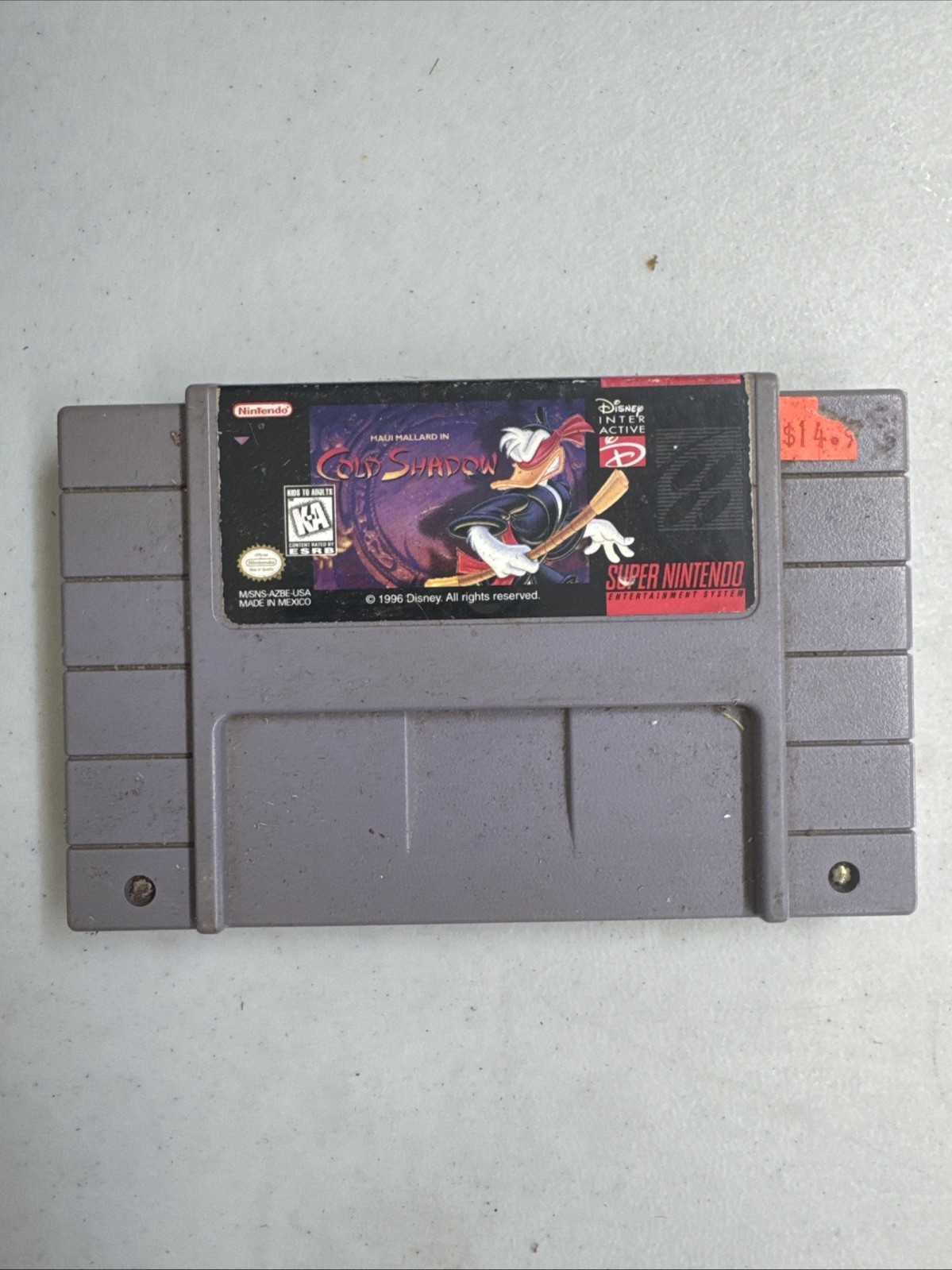 MAUI MALLARD IN COLD SHADOW SUPER NINTENDO SNES DISNEY 1996 Authentic Tested 